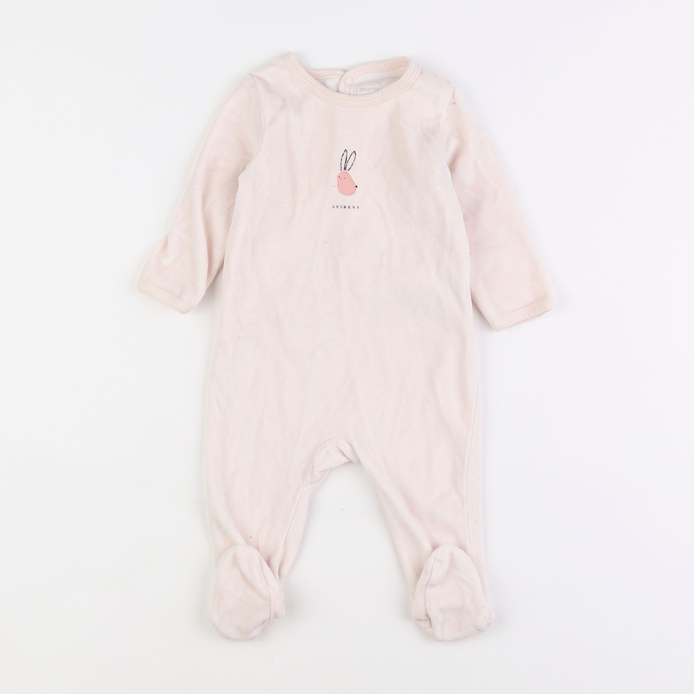 Absorba - pyjama velours rose - 9 mois