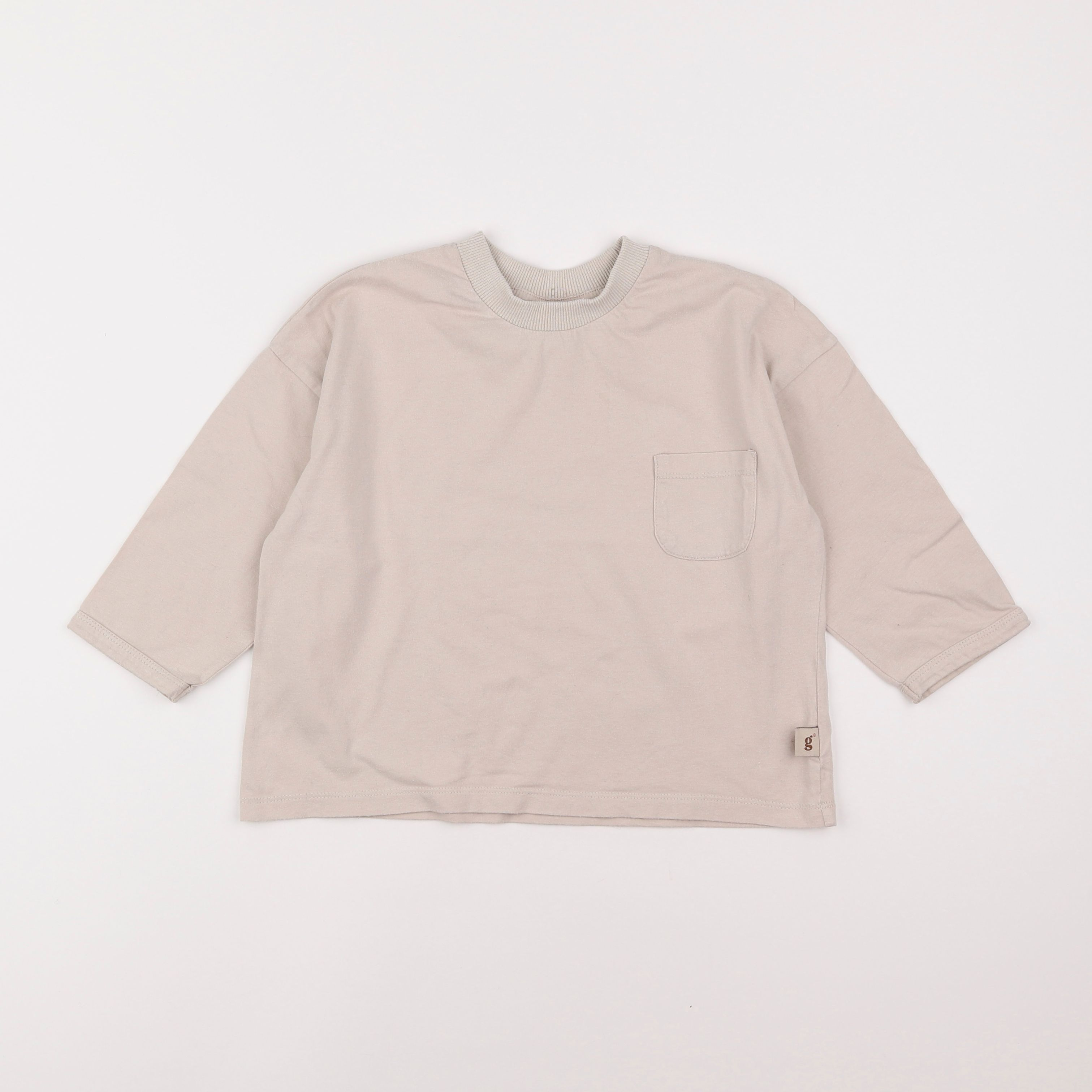 Gamin gamine - tee-shirt beige - 3 ans