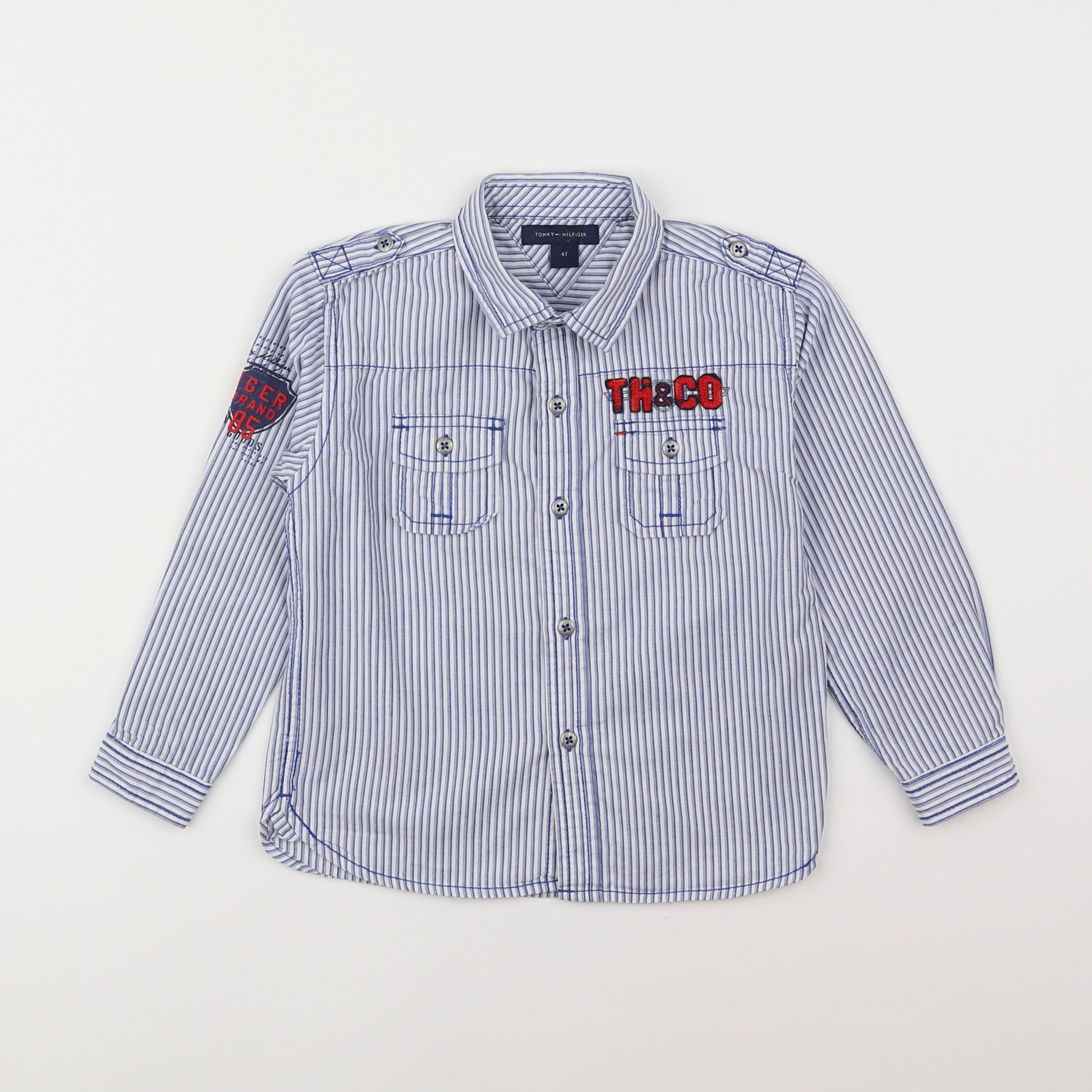 Tommy Hilfiger - chemise bleu - 4 ans