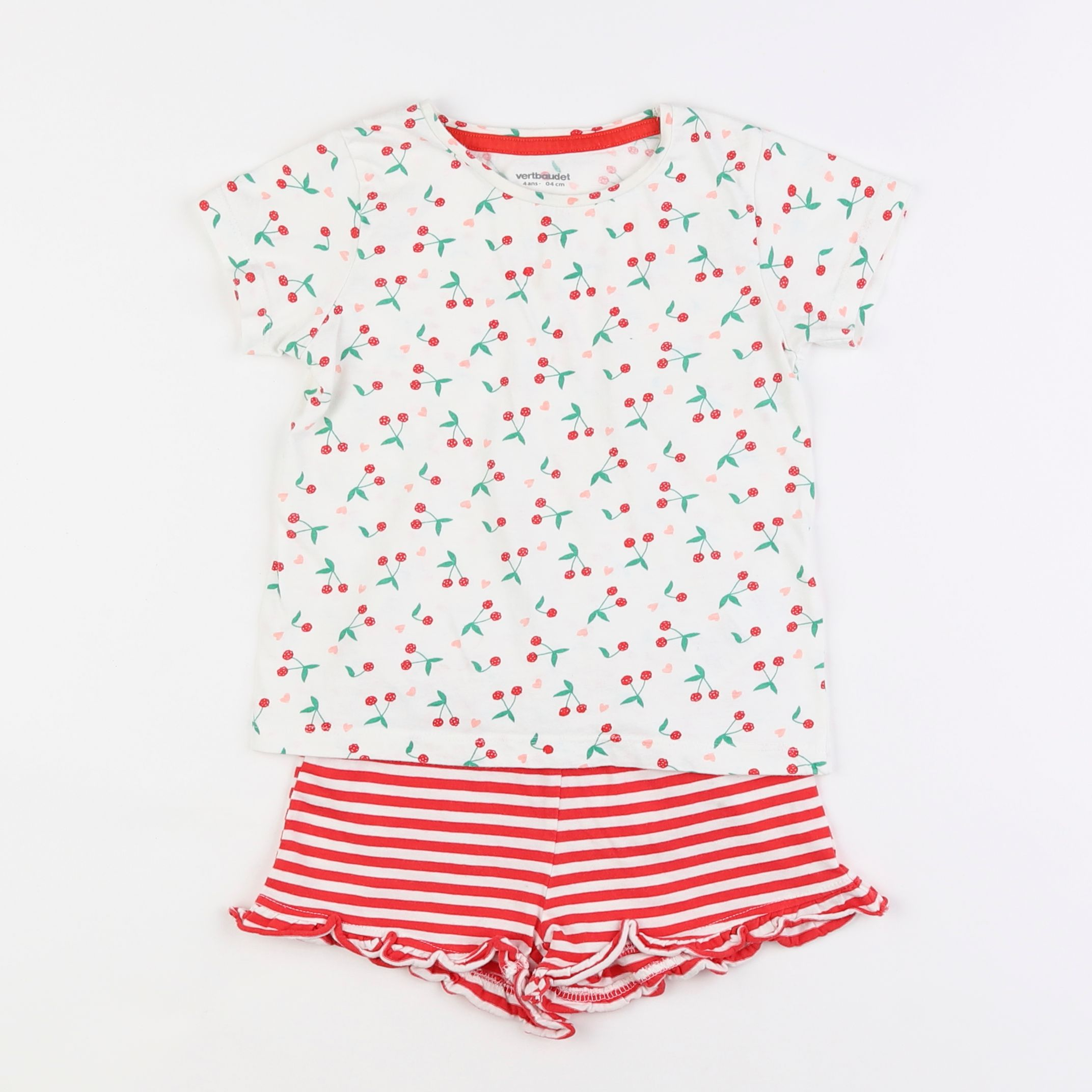 Vertbaudet - pyjama coton multicolore - 4 ans