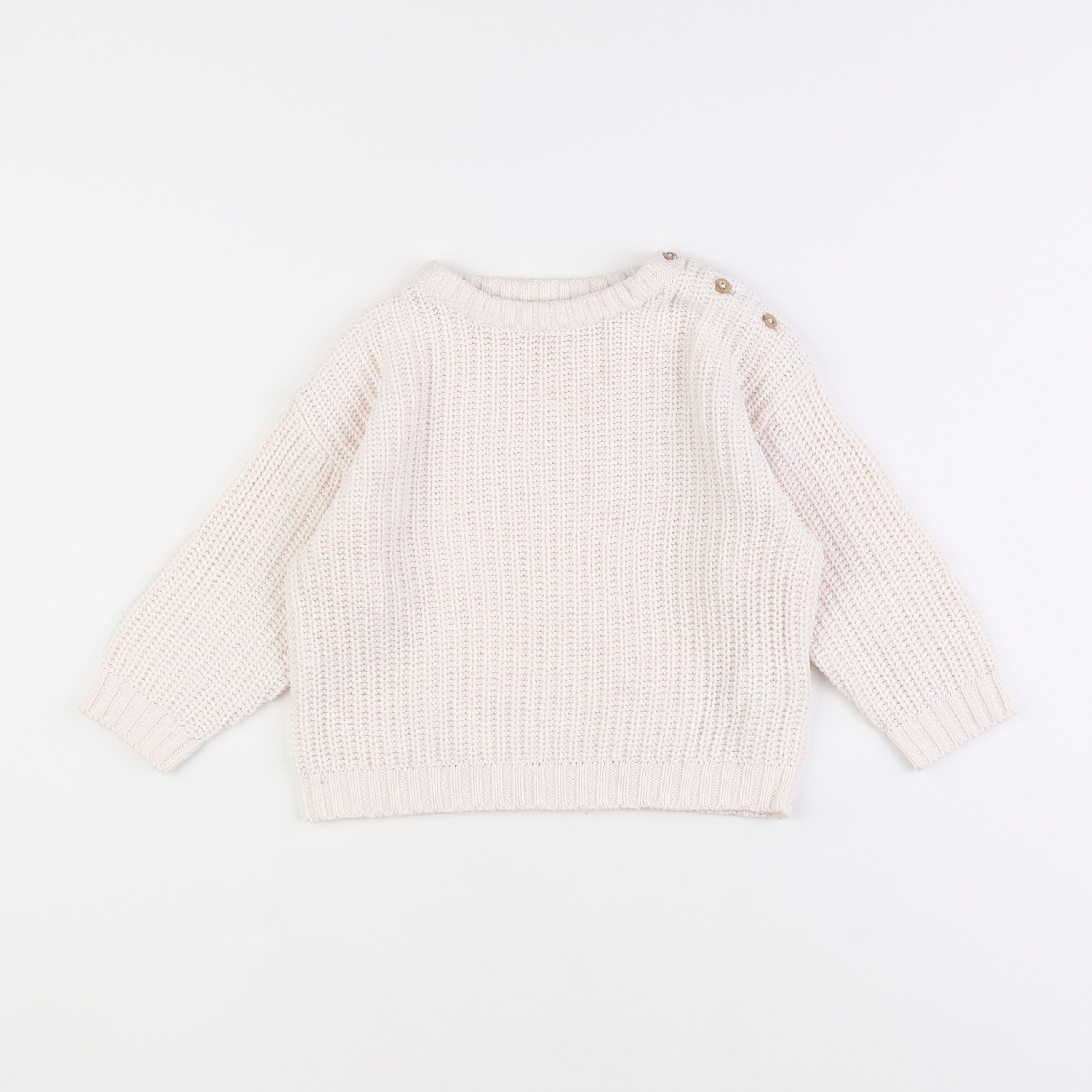 Vertbaudet - pull blanc - 2 ans