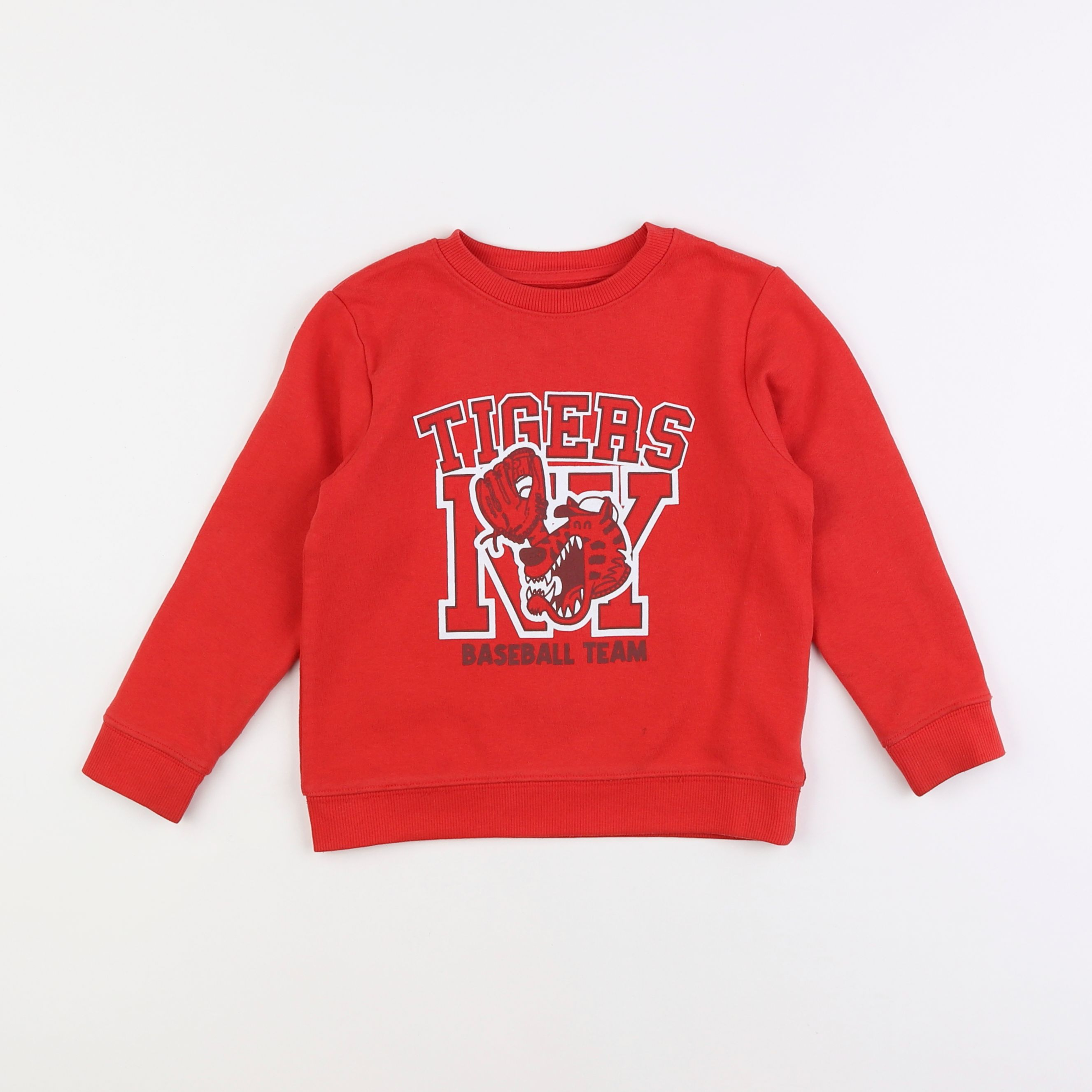 Vertbaudet - sweat rouge - 5 ans