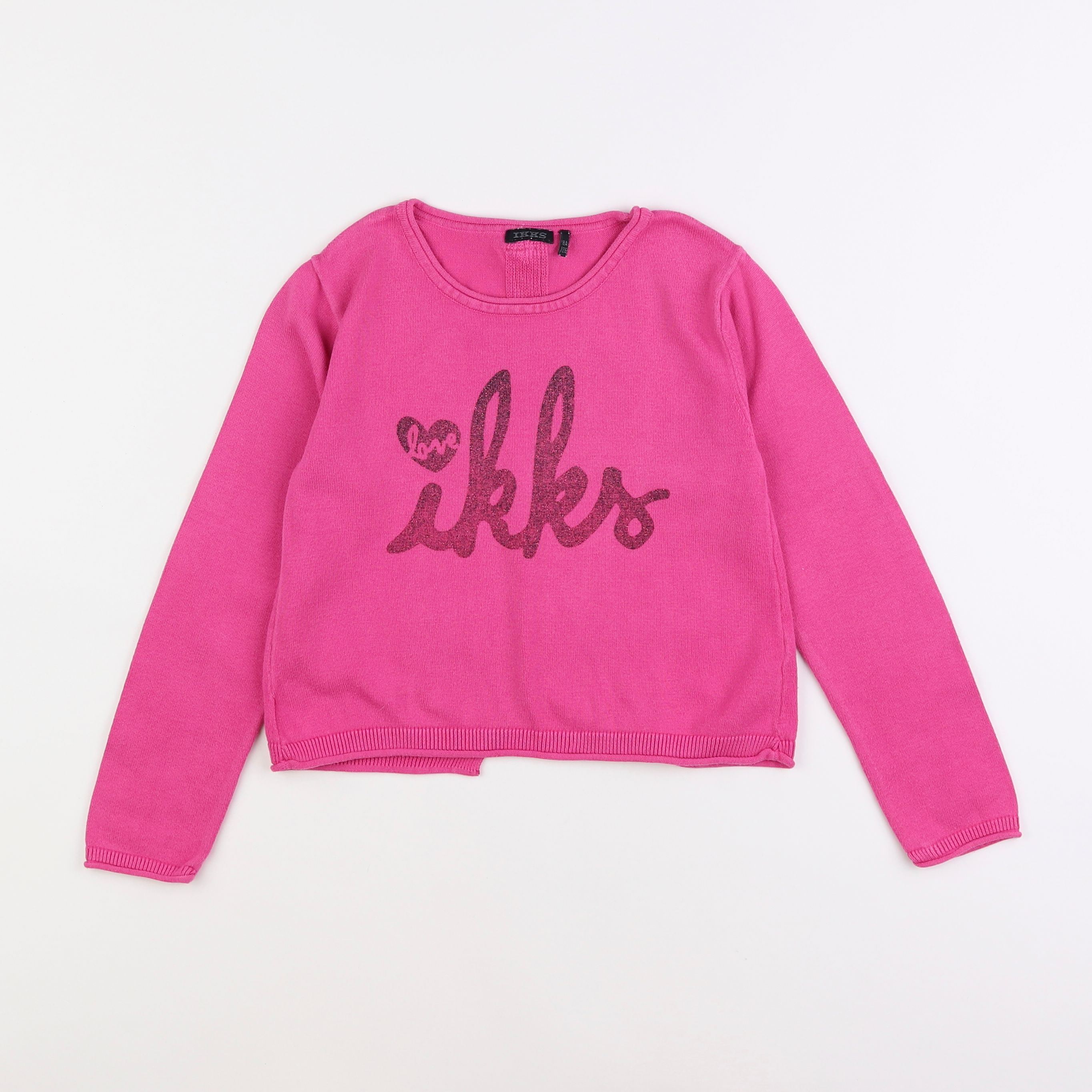 IKKS - pull rose - 8 ans