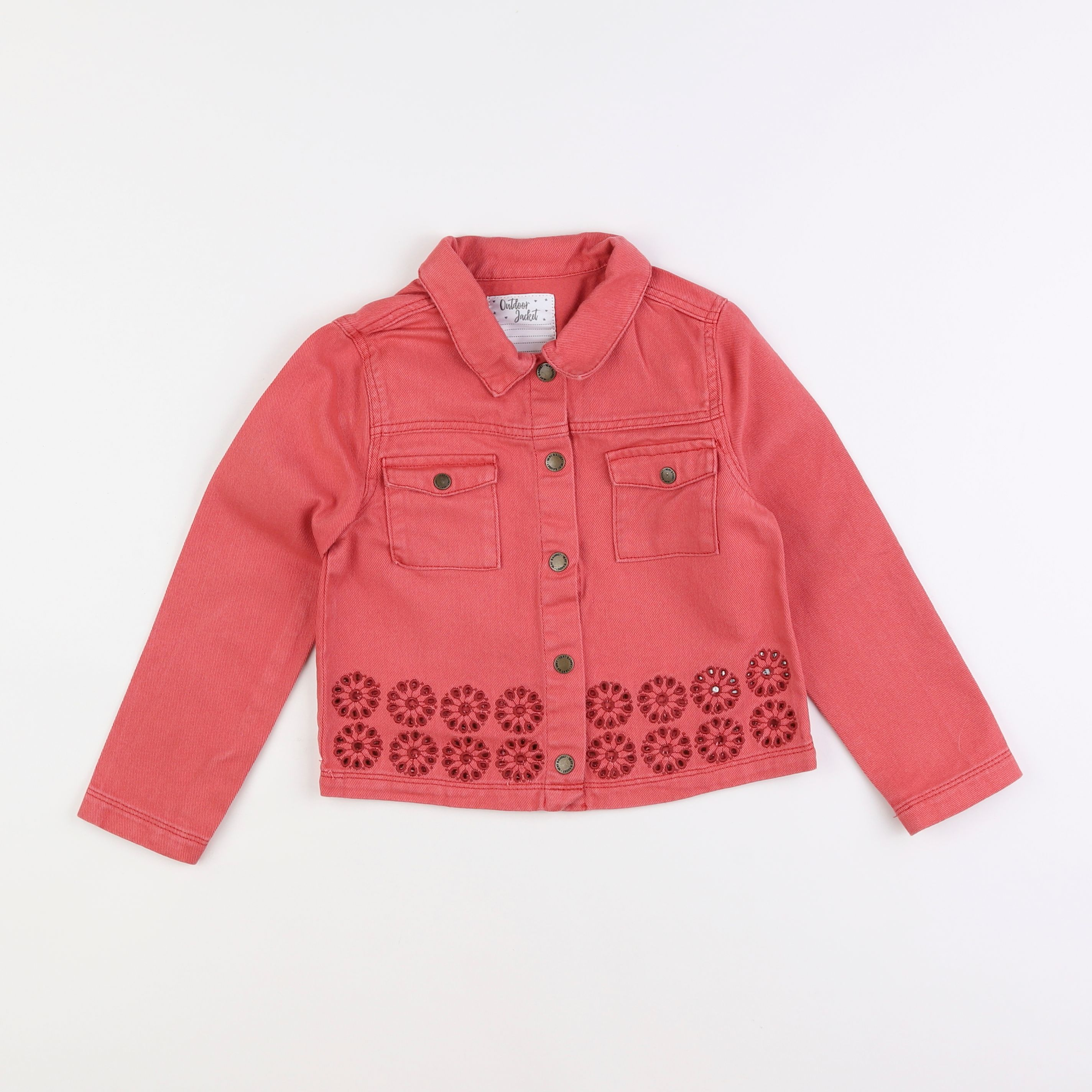 Vertbaudet - veste rose - 7 ans