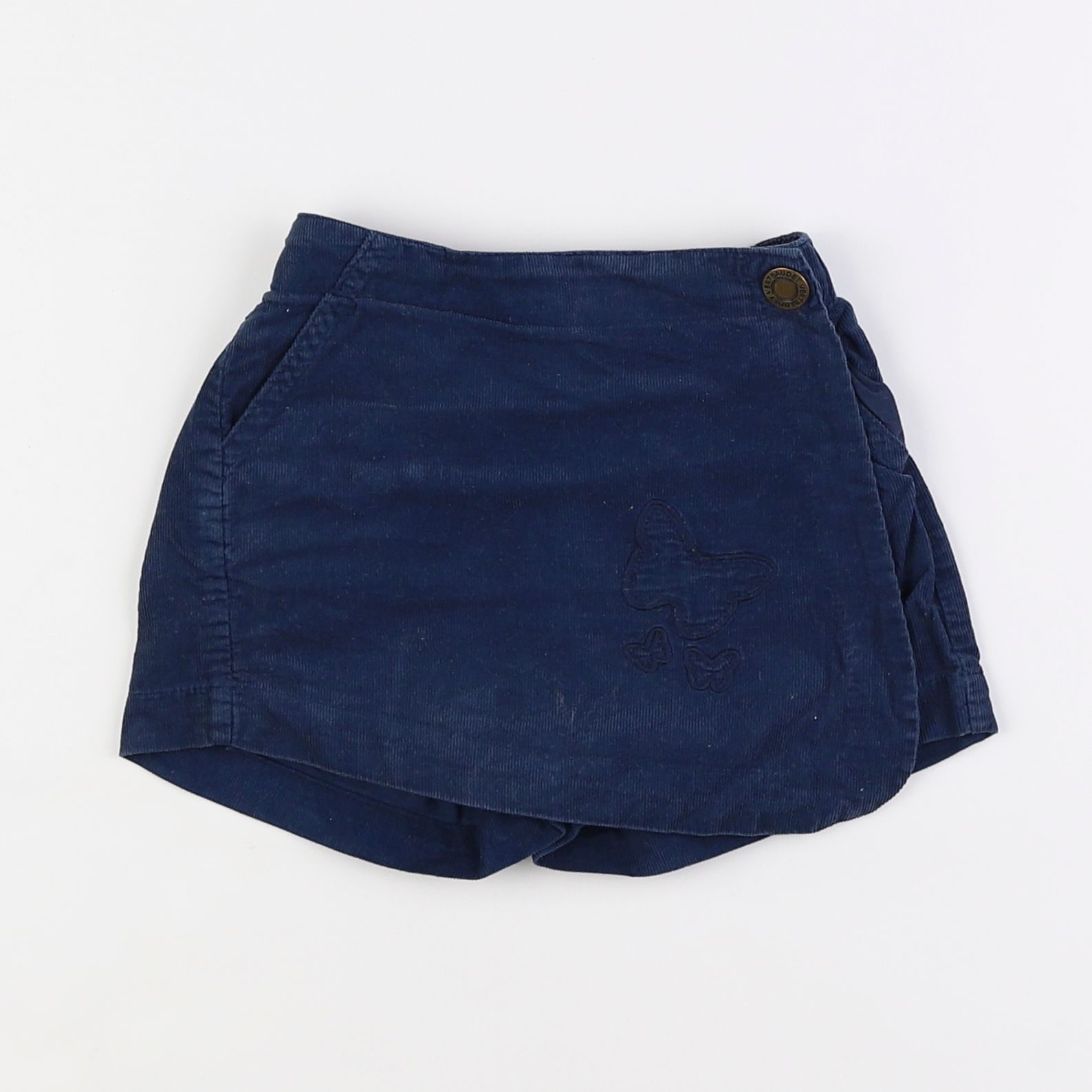 Vertbaudet - jupe short bleu - 4 ans