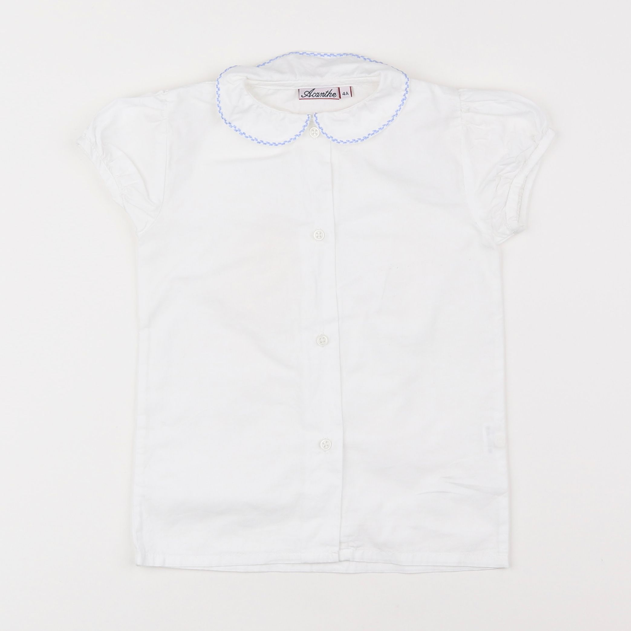 Acanthe - blouse blanc - 4 ans