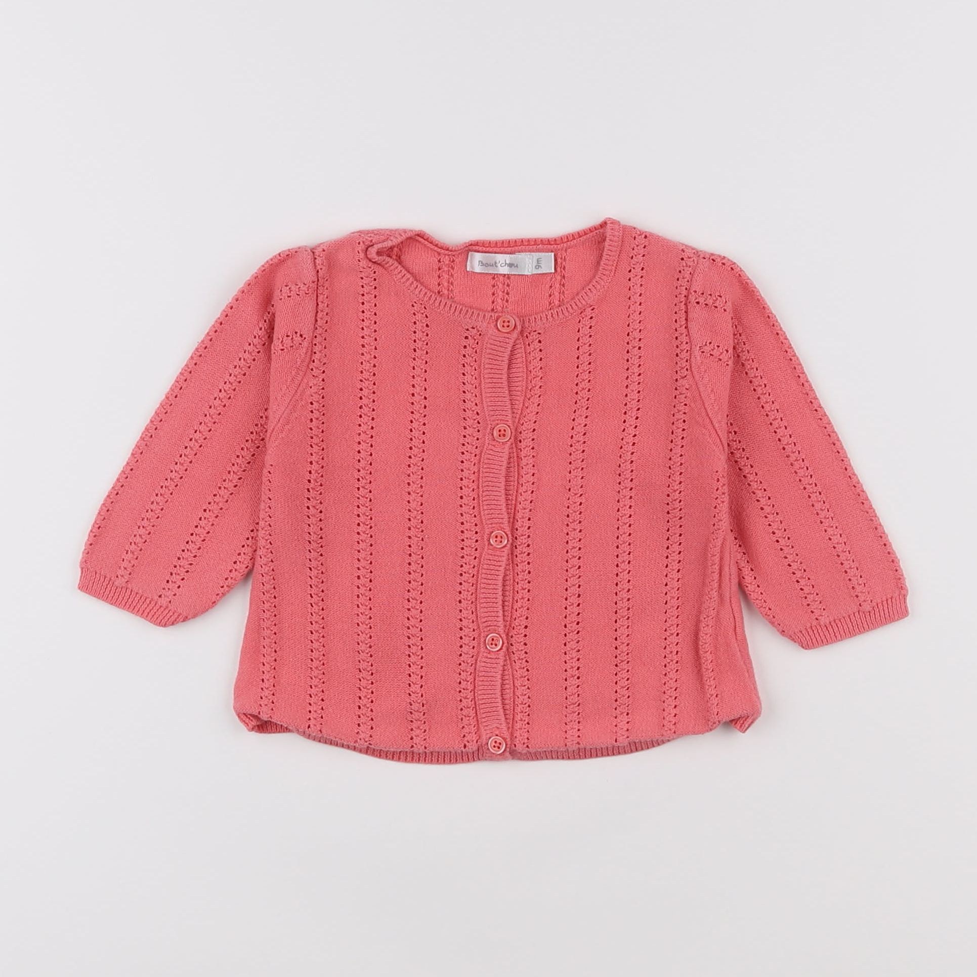 Boutchou - gilet rose - 9 mois