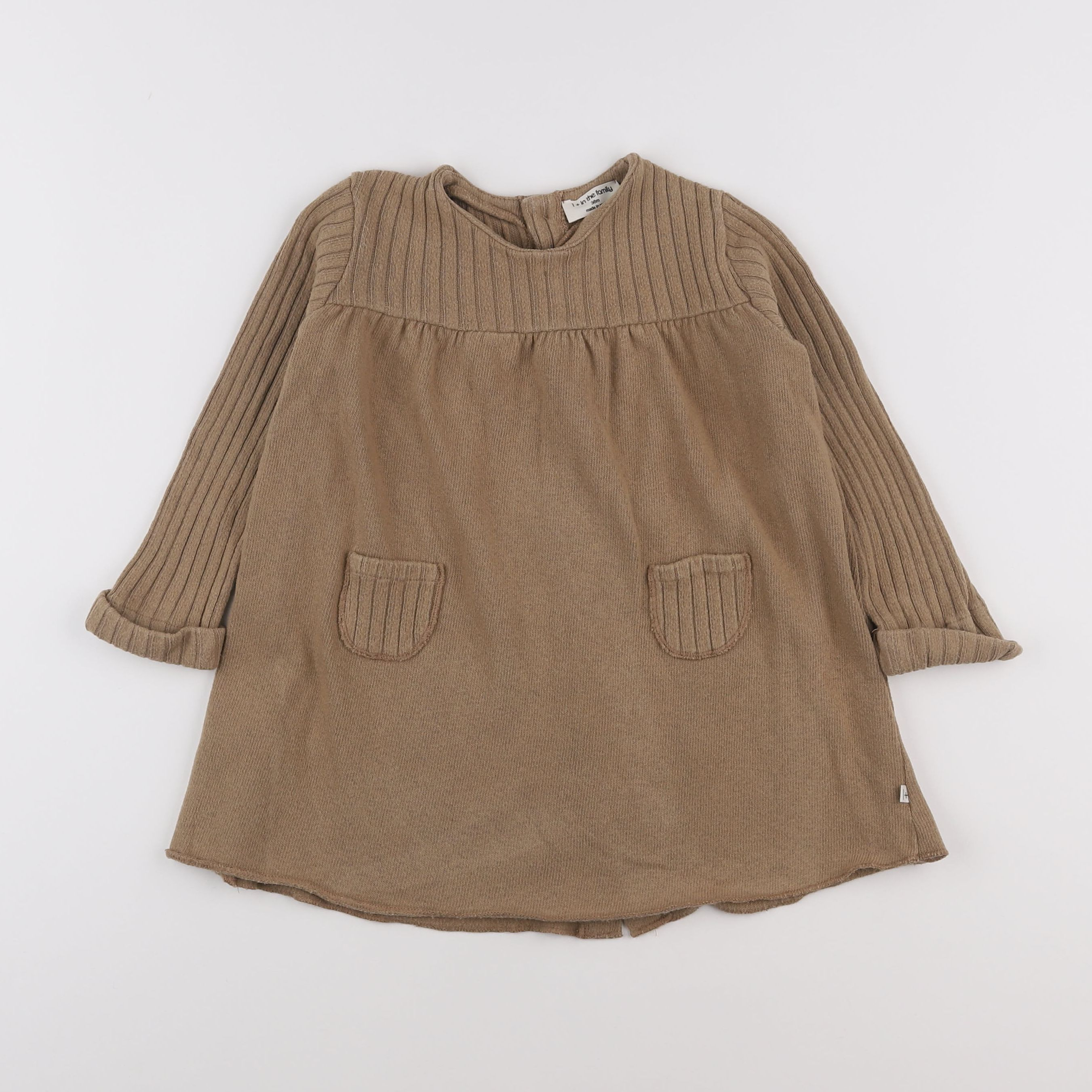 1+ In the family - robe marron - 3 ans