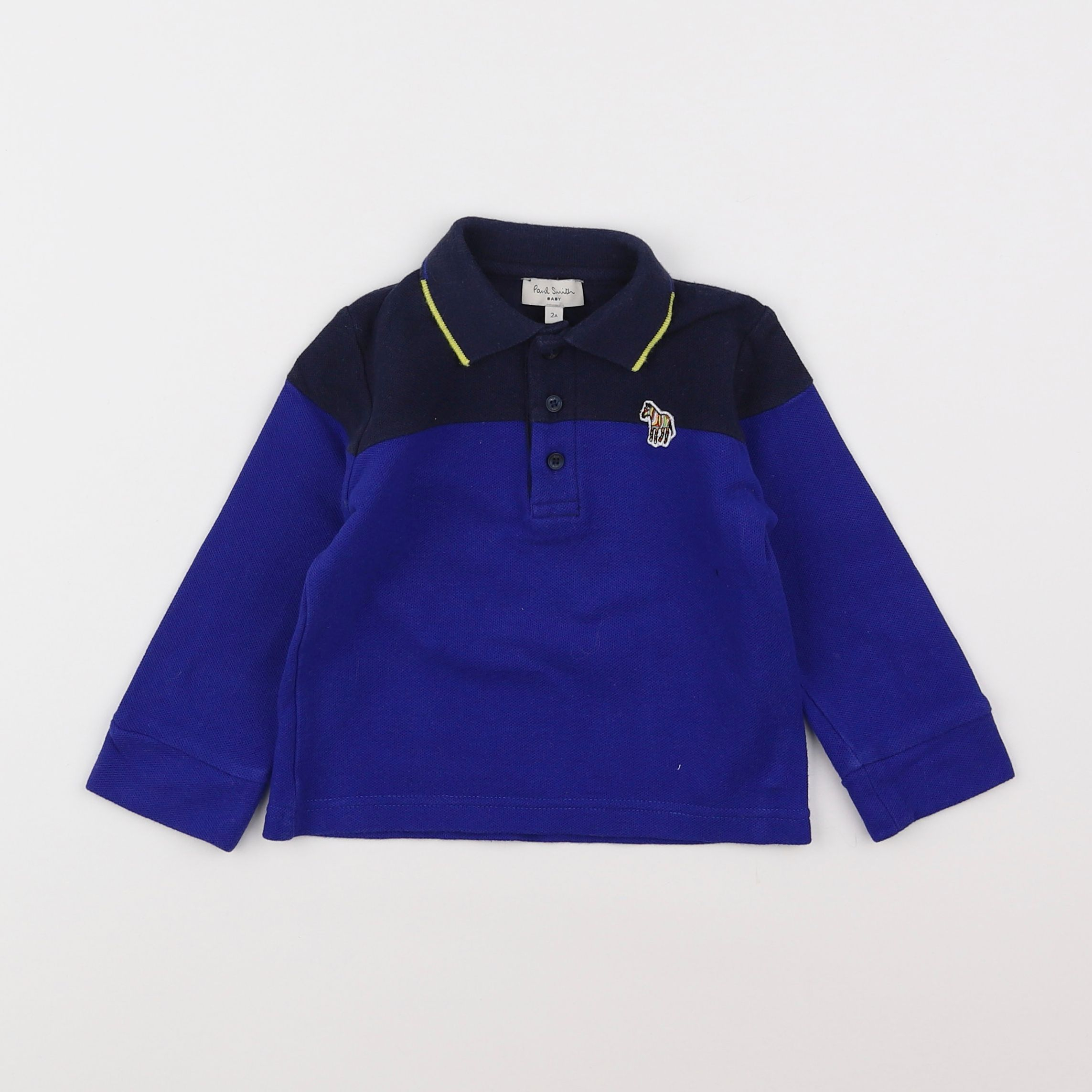 Paul Smith - polo bleu - 2 ans