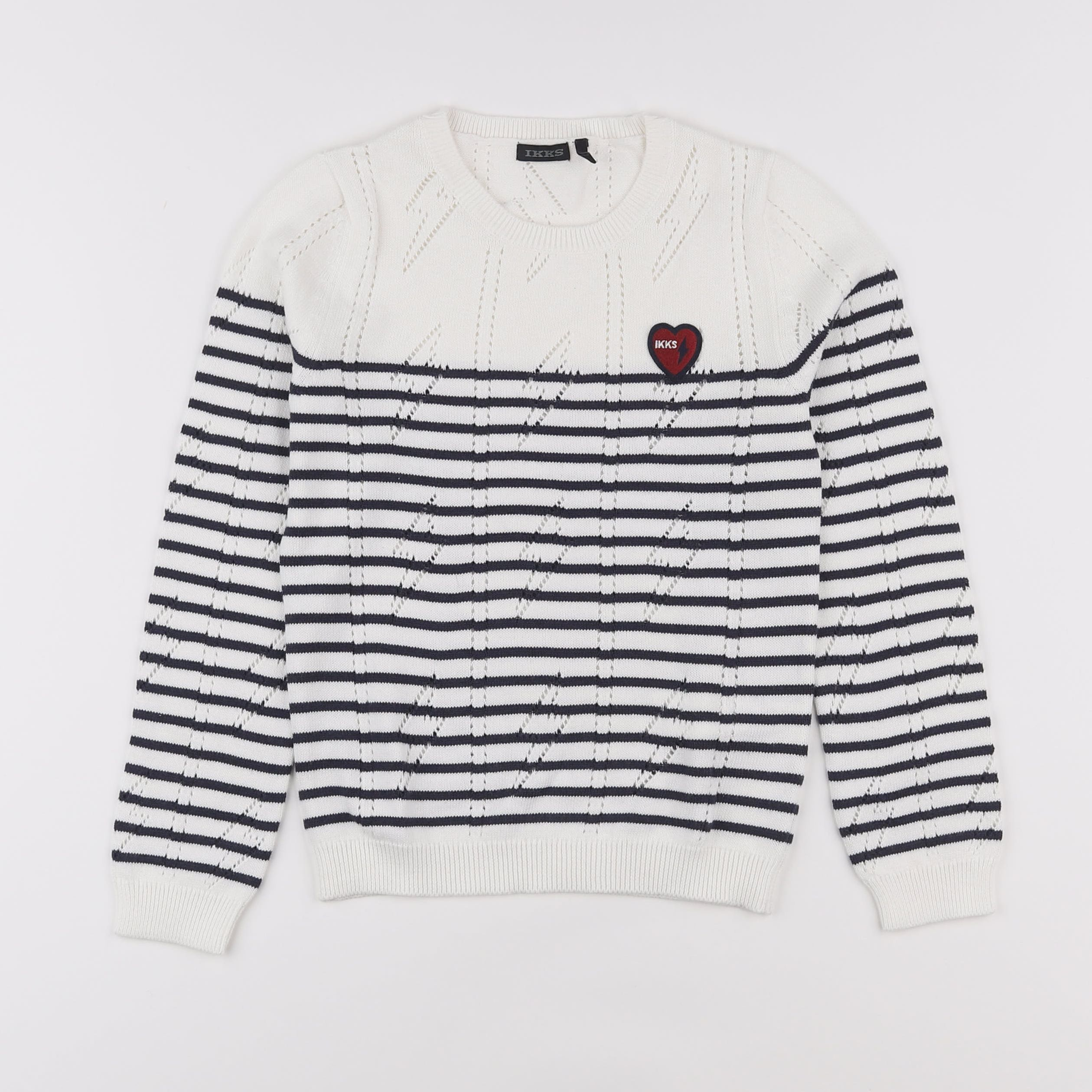 IKKS - pull blanc - 8 ans