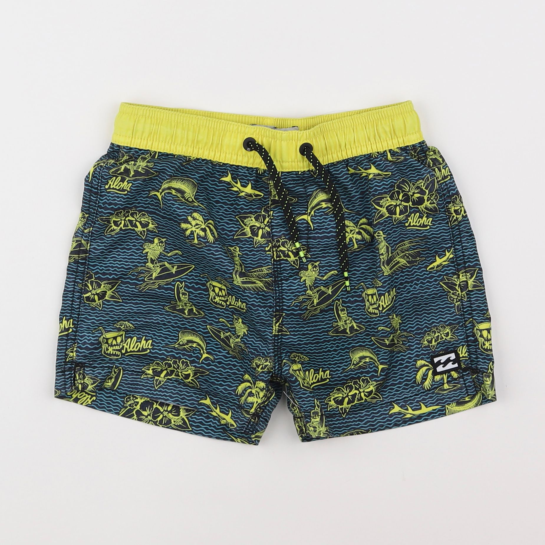 Billabong - maillot de bain bleu, jaune - 6 ans