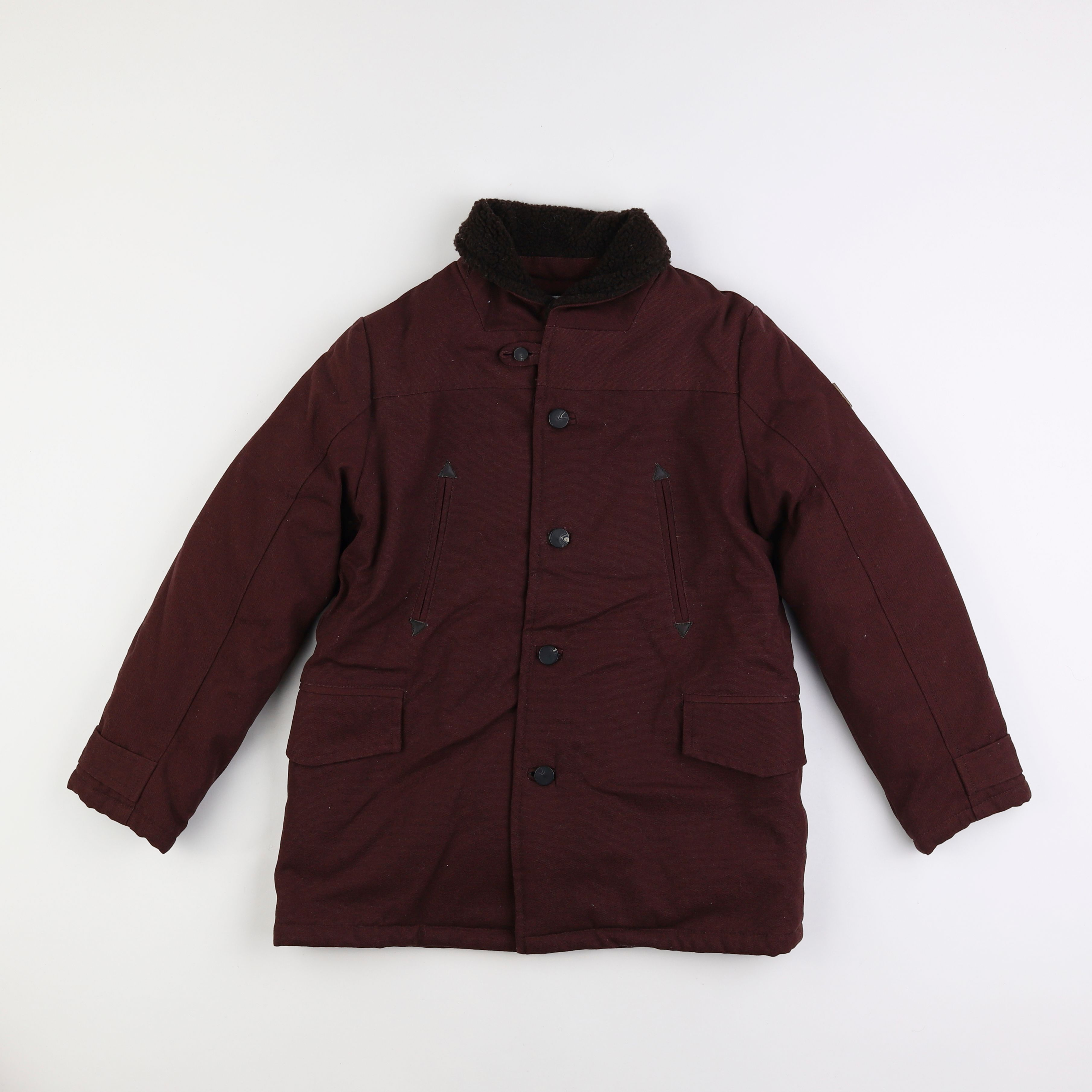 Jacadi - manteau rouge, violet - 10 ans