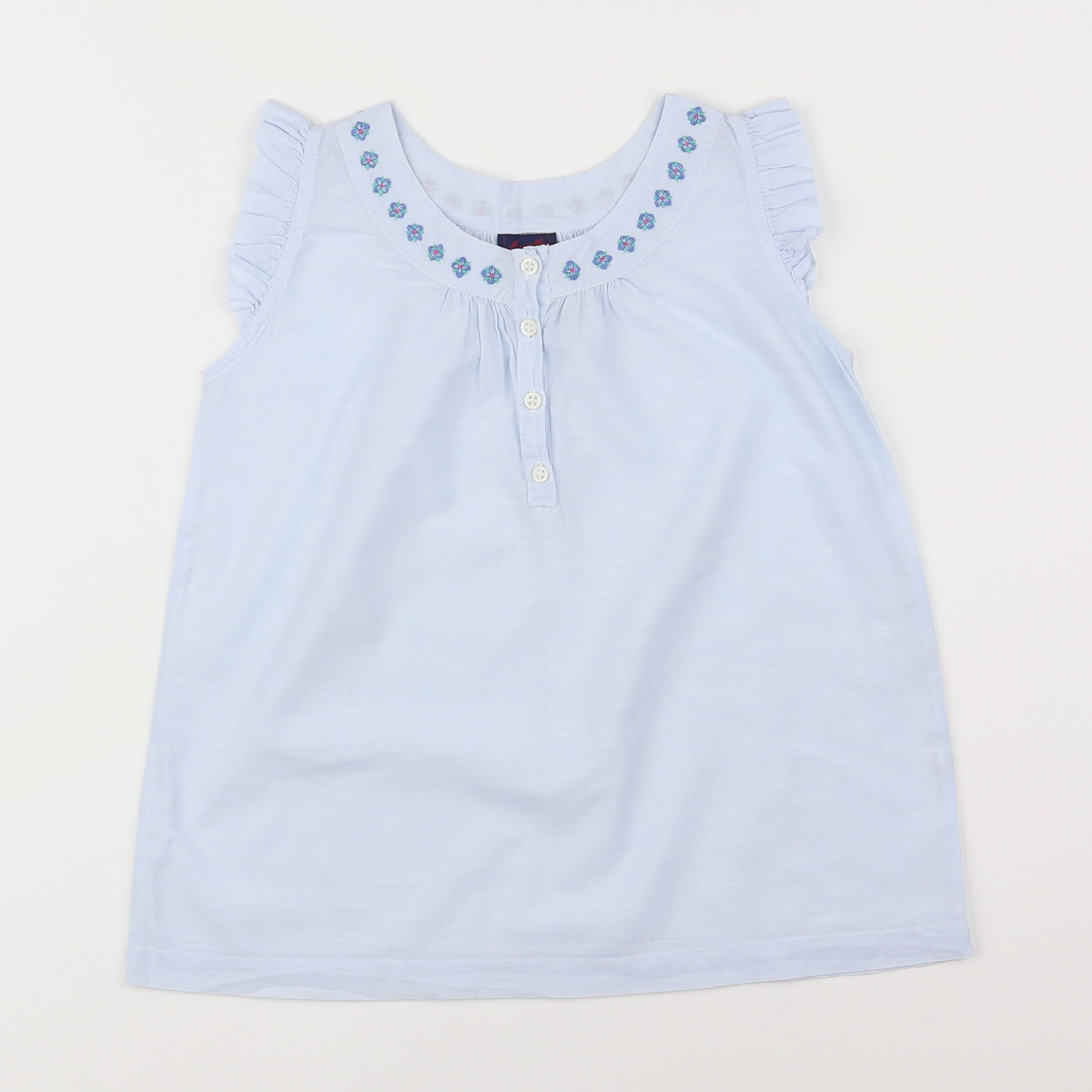 Acanthe - blouse bleu - 8 ans