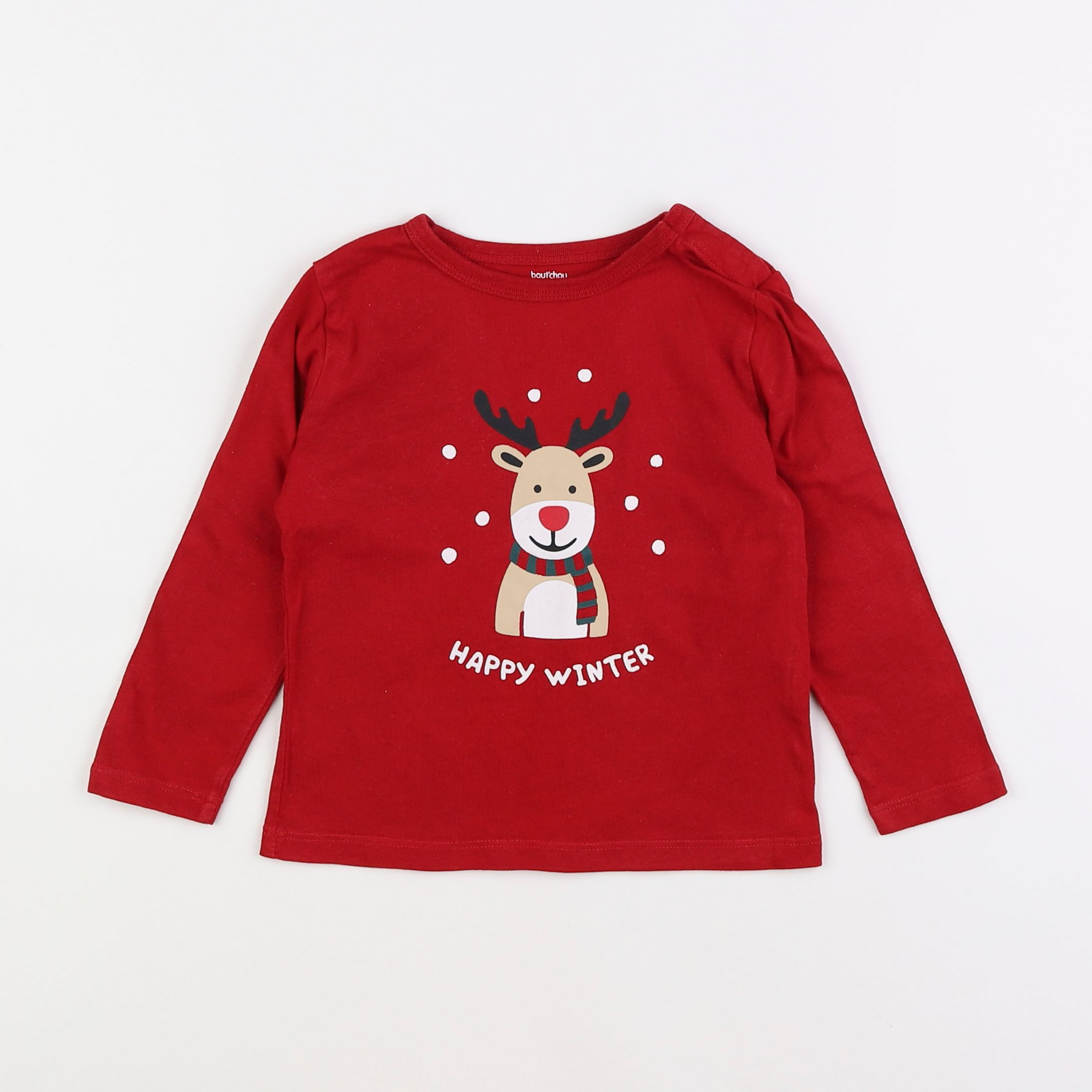 Boutchou - tee-shirt rouge - 3 ans