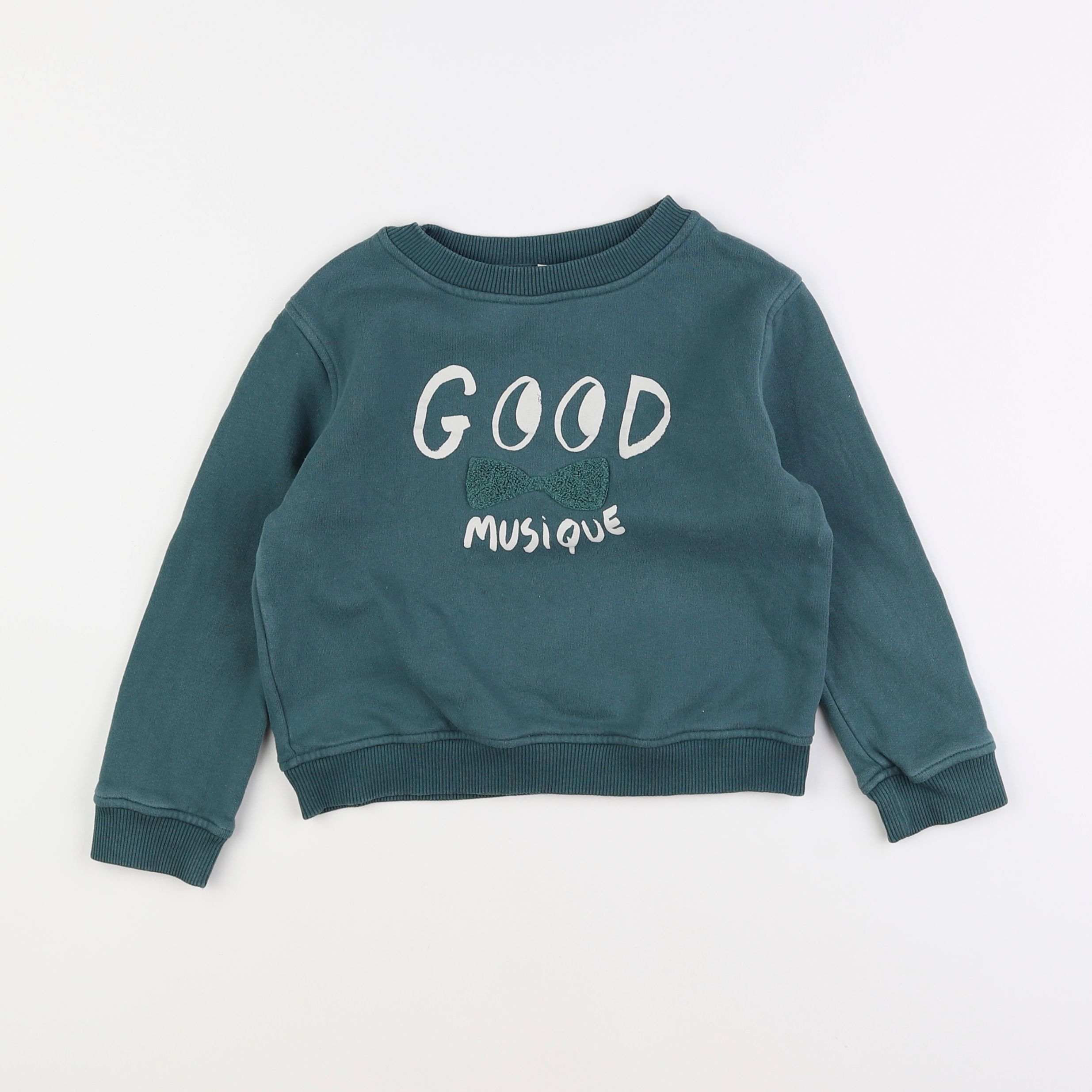 Emile et Ida - sweat vert - 4 ans