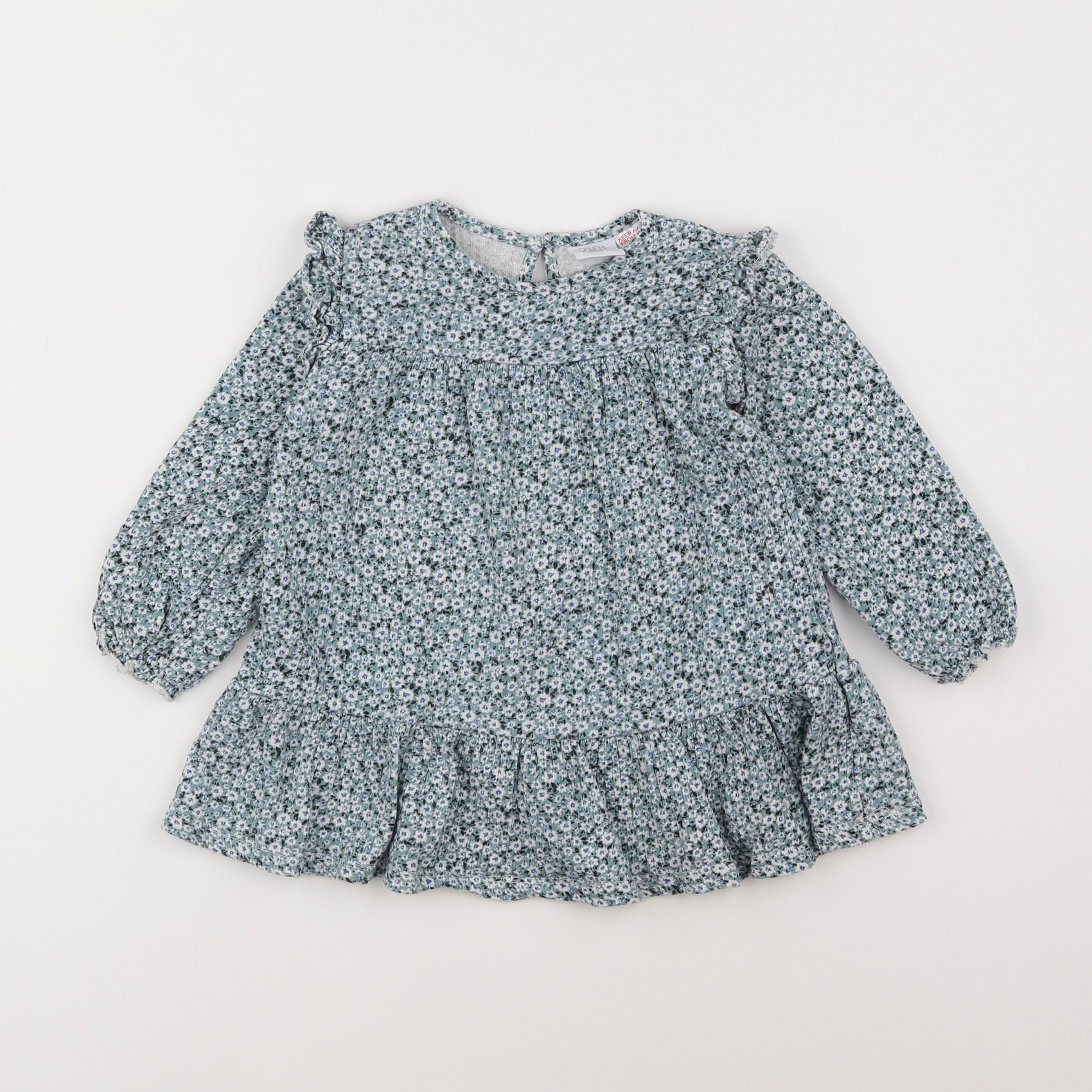 Zara - robe bleu - 18 mois à 2 ans