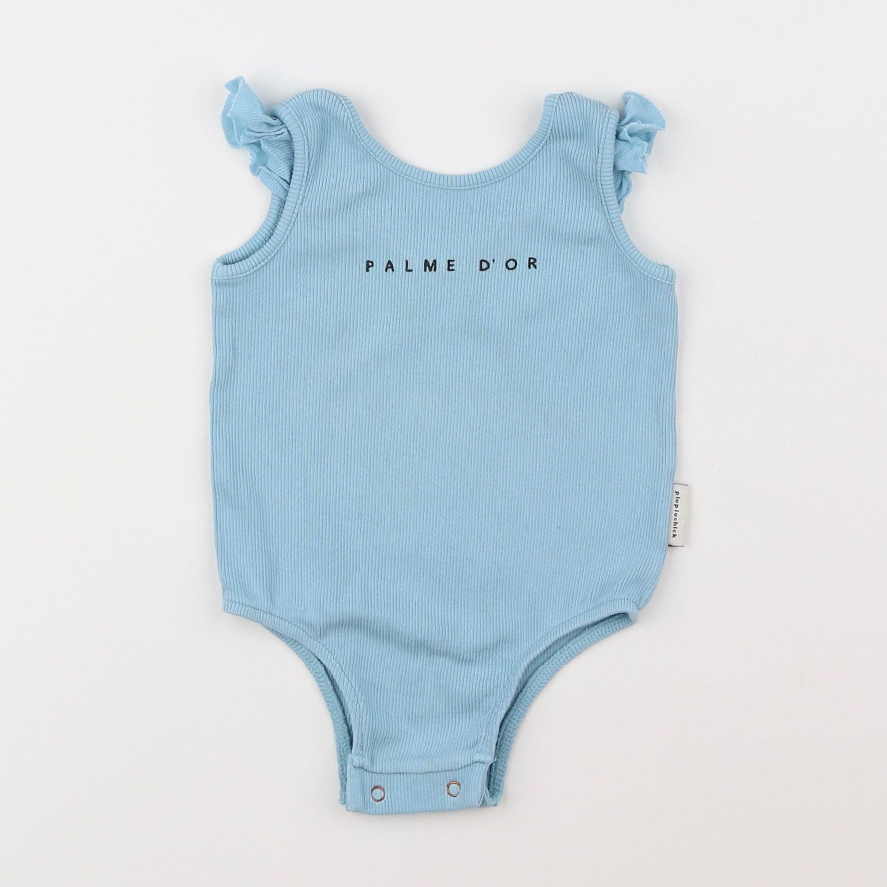 Piupiuchick - body tee-shirt bleu - 3 ans