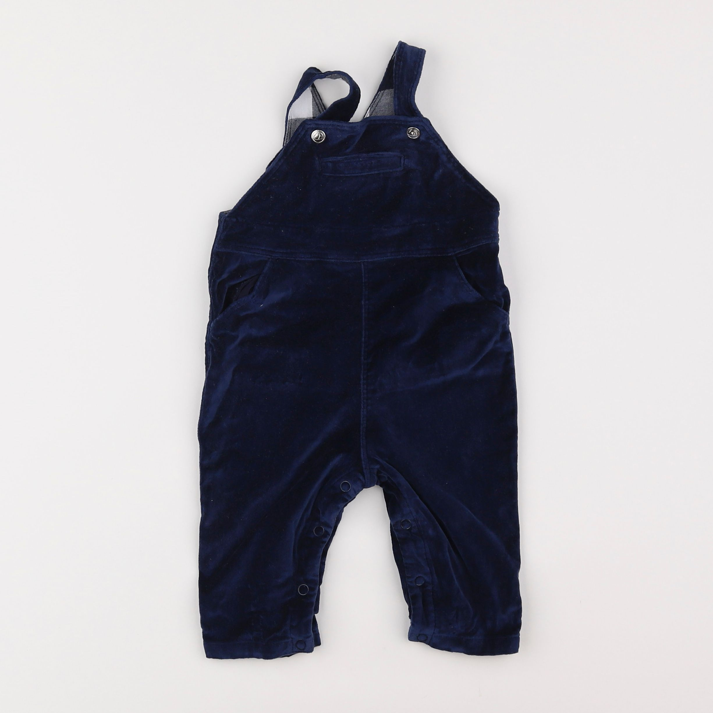 Petit Bateau - salopette bleu - 6 mois