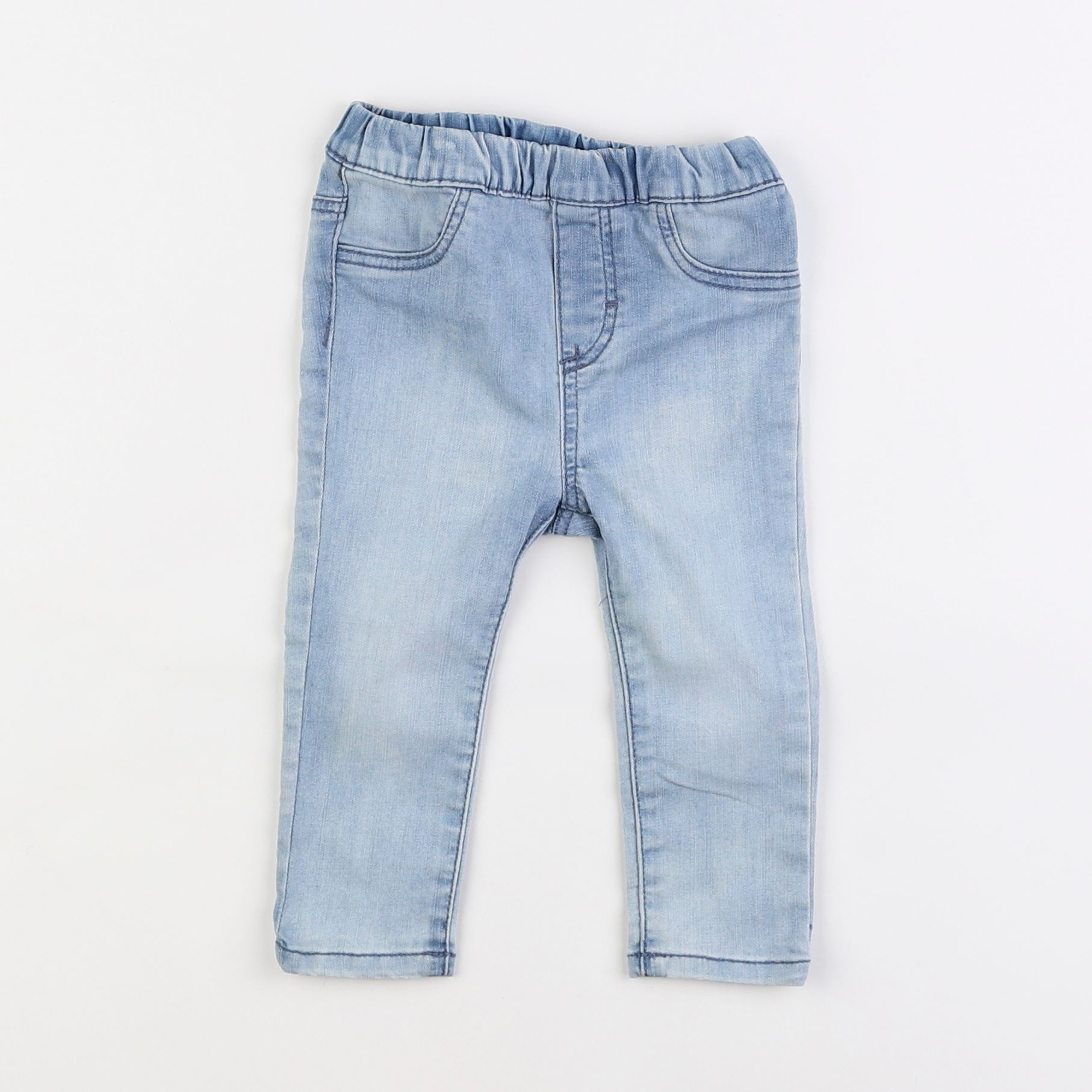 H&M - jegging bleu - 6 mois