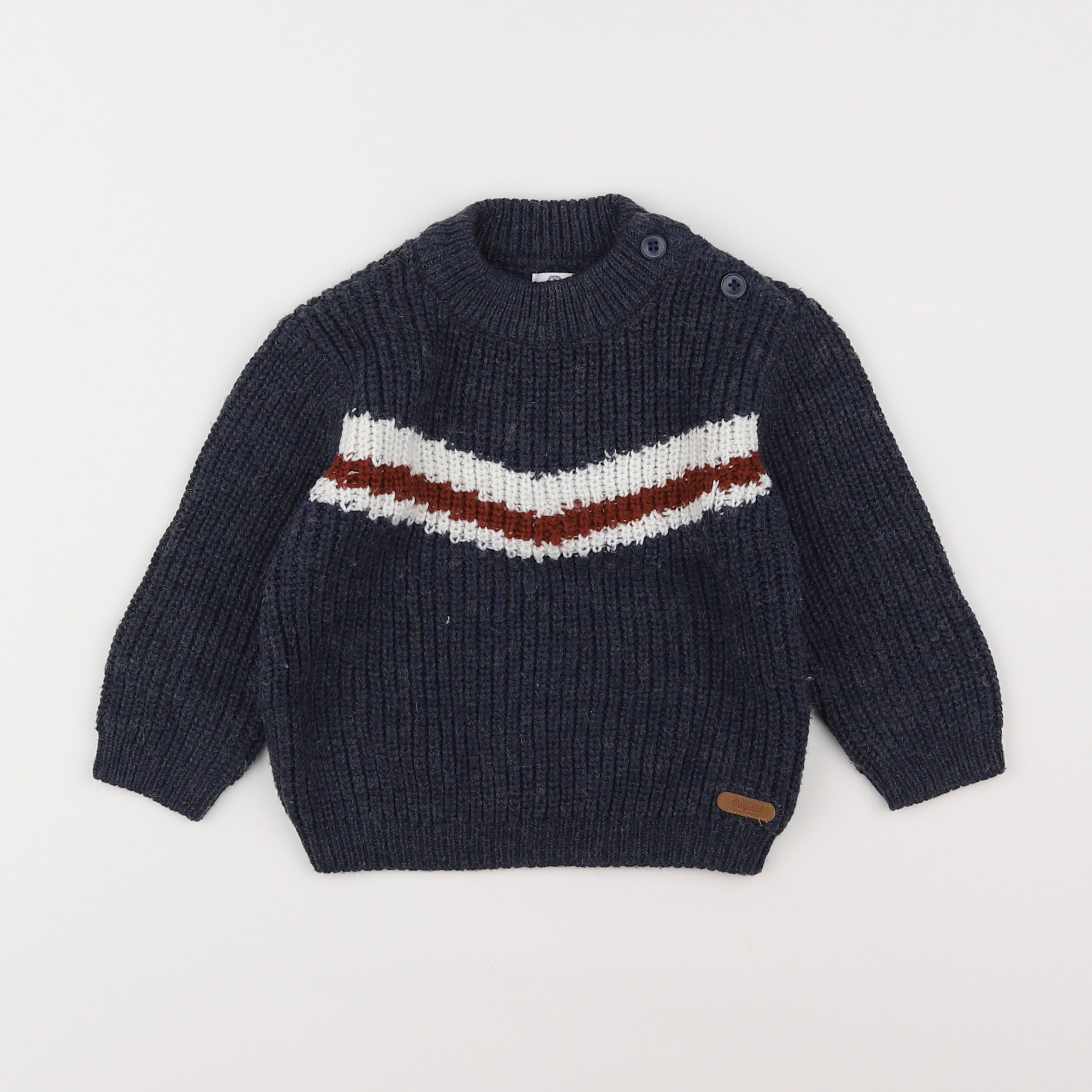 La Redoute - pull bleu - 2 ans