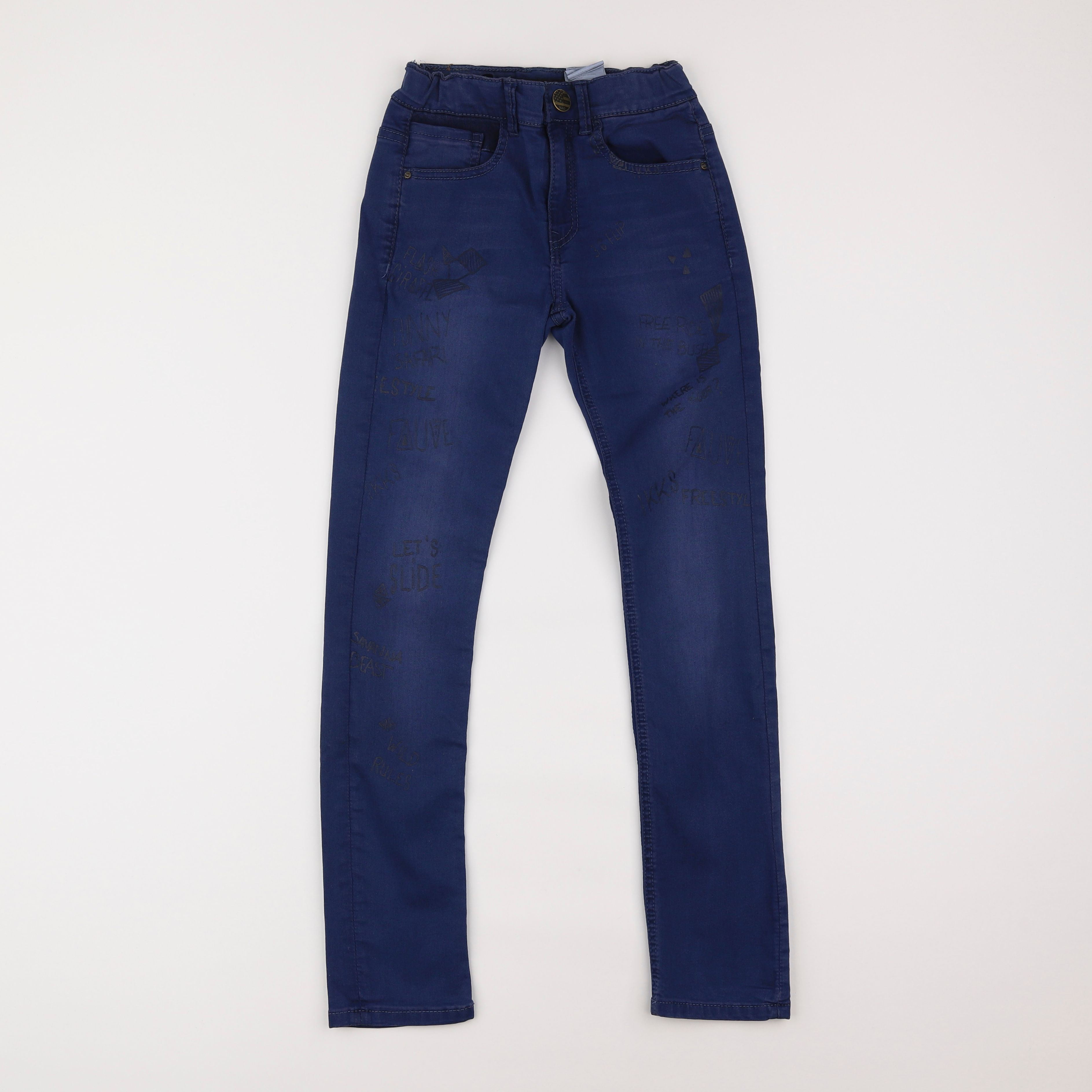 IKKS - pantalon bleu - 10 ans