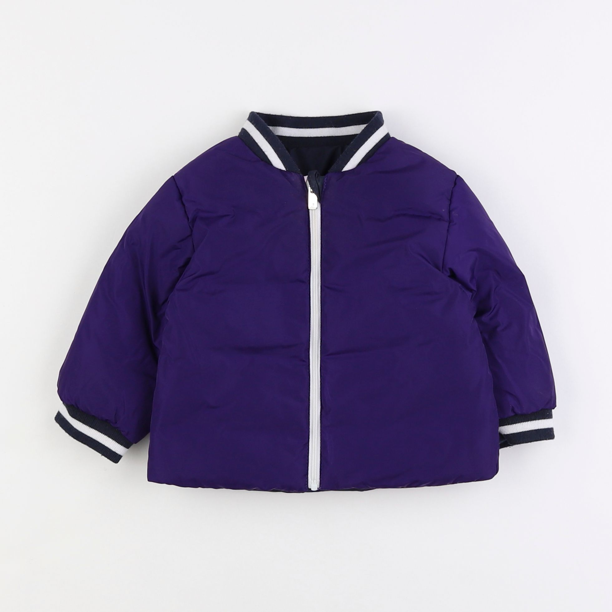 Jacadi - veste réversible violet - 12 mois