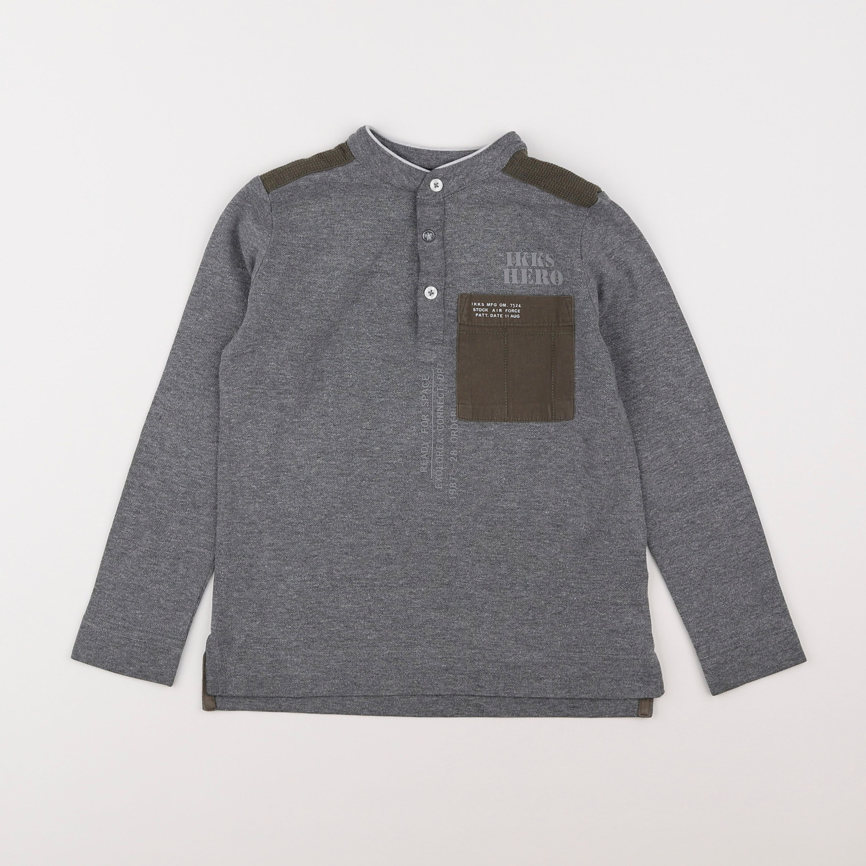 IKKS - polo gris - 6 ans