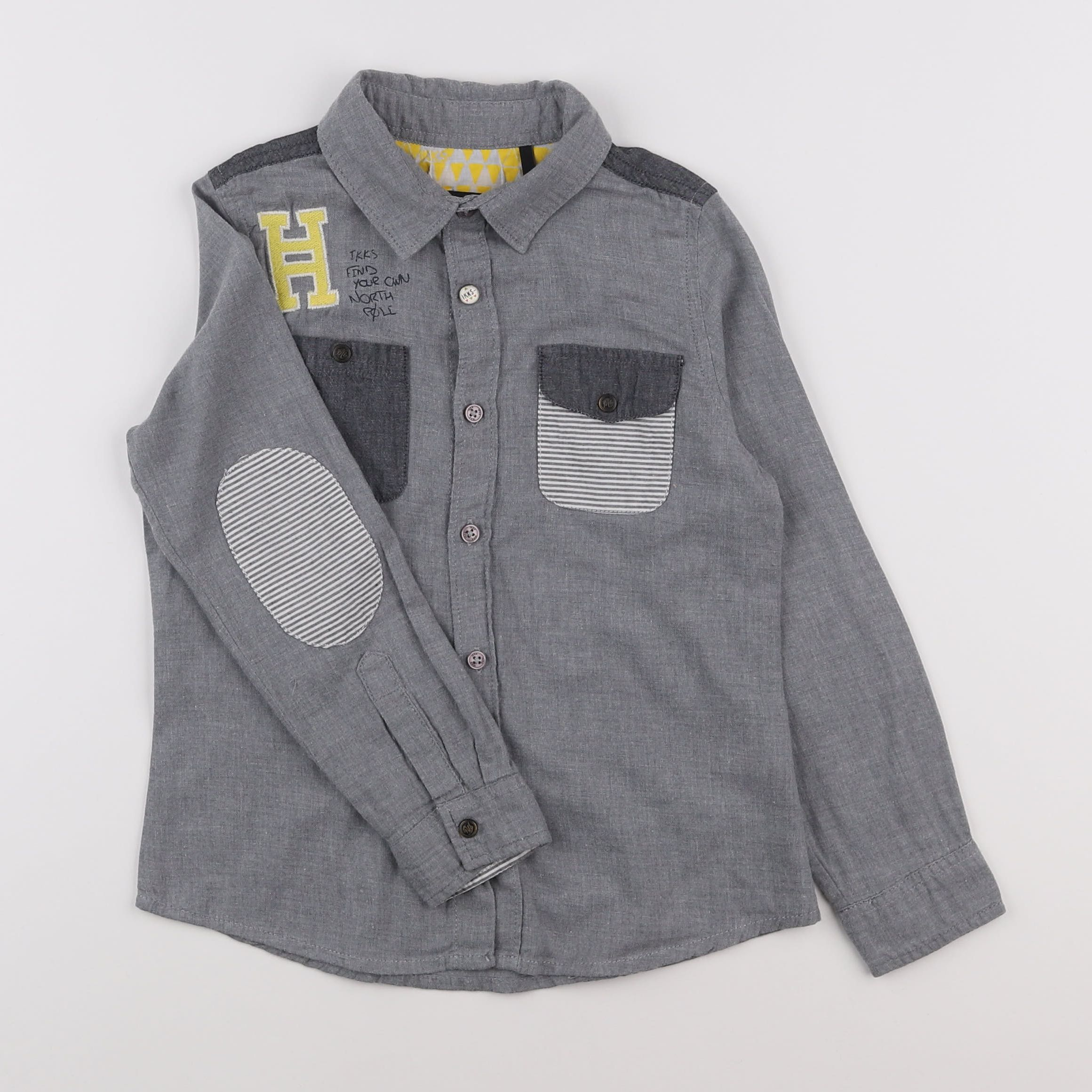 IKKS - chemise gris - 6 ans