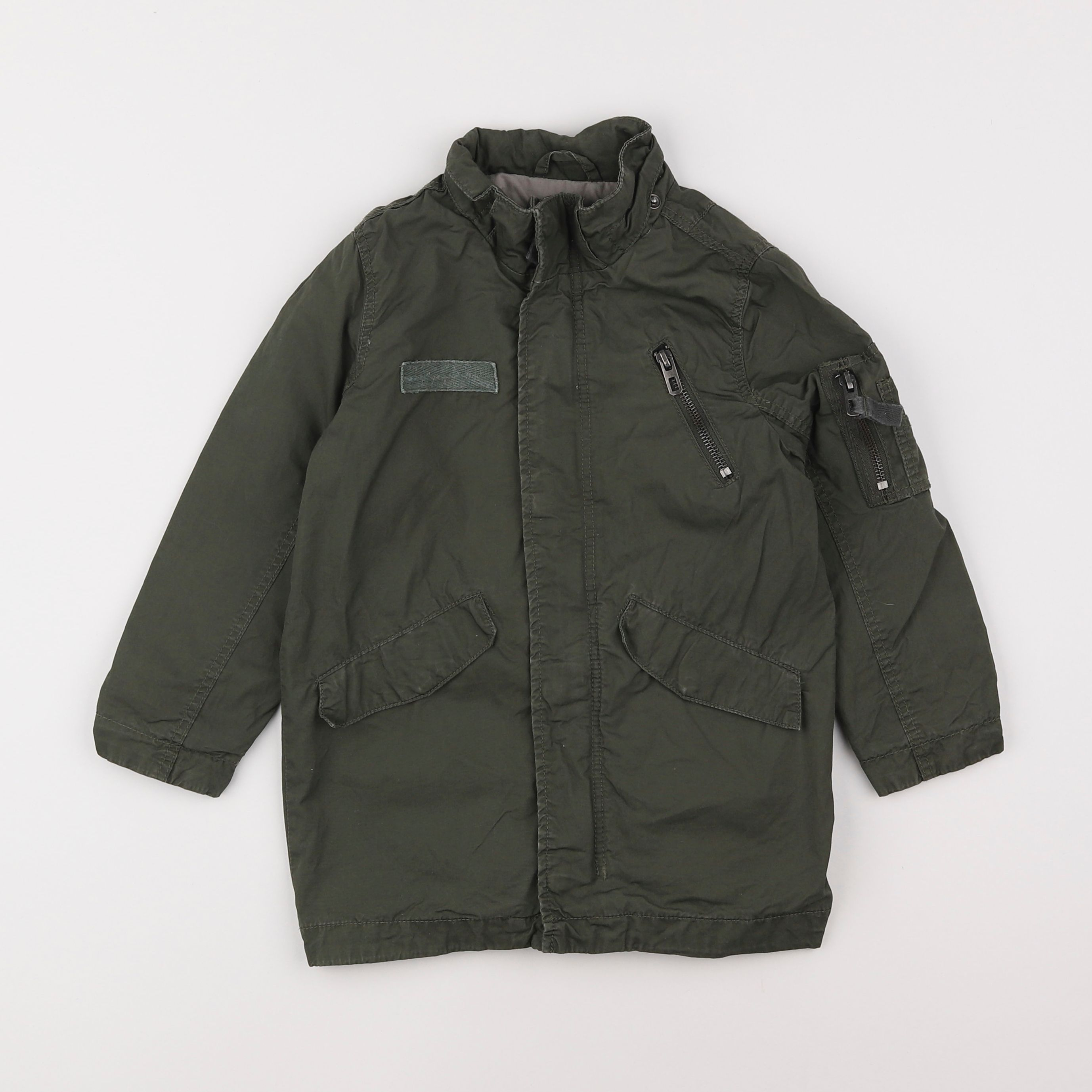 H&M - veste vert - 4/5 ans