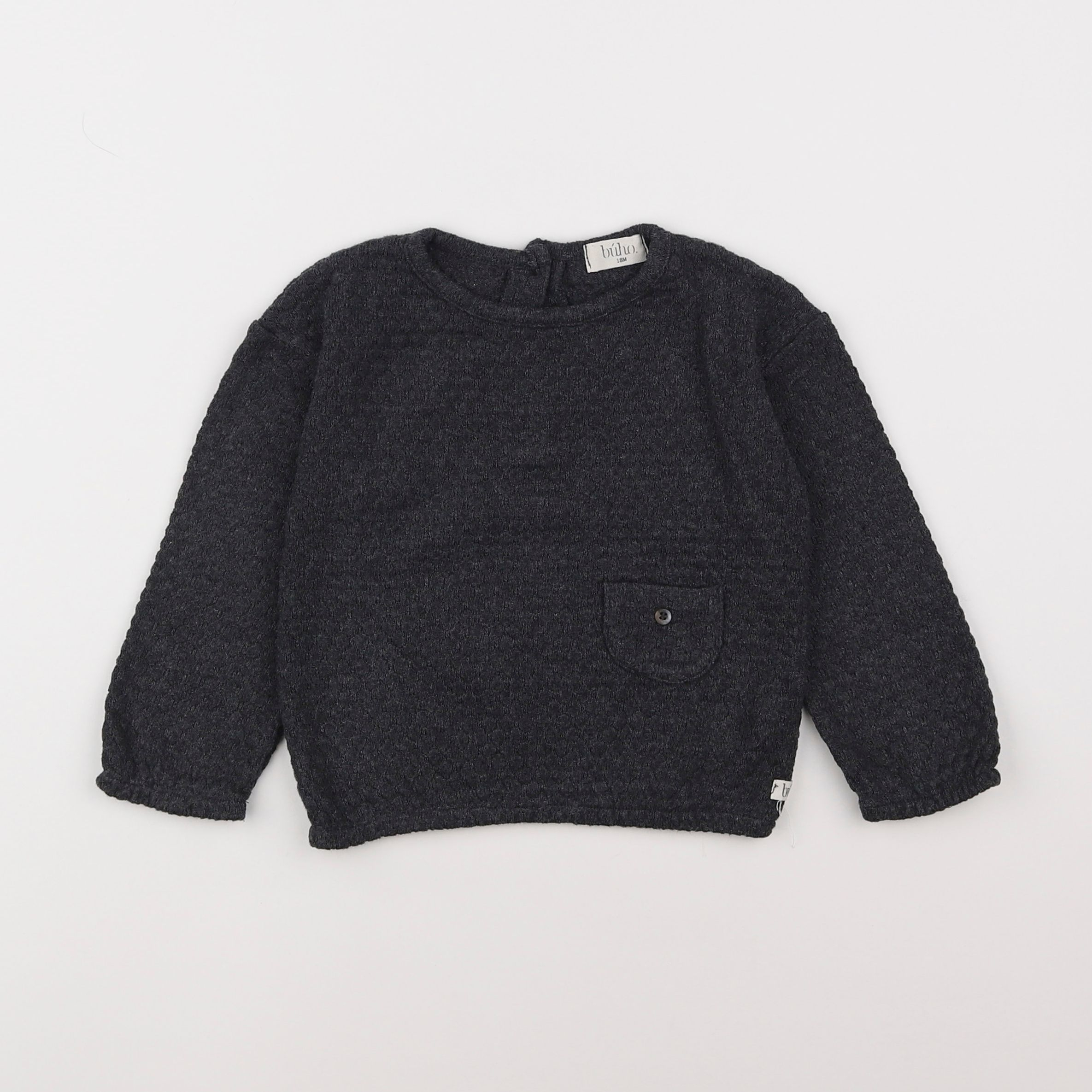 Buho - pull gris - 18 mois