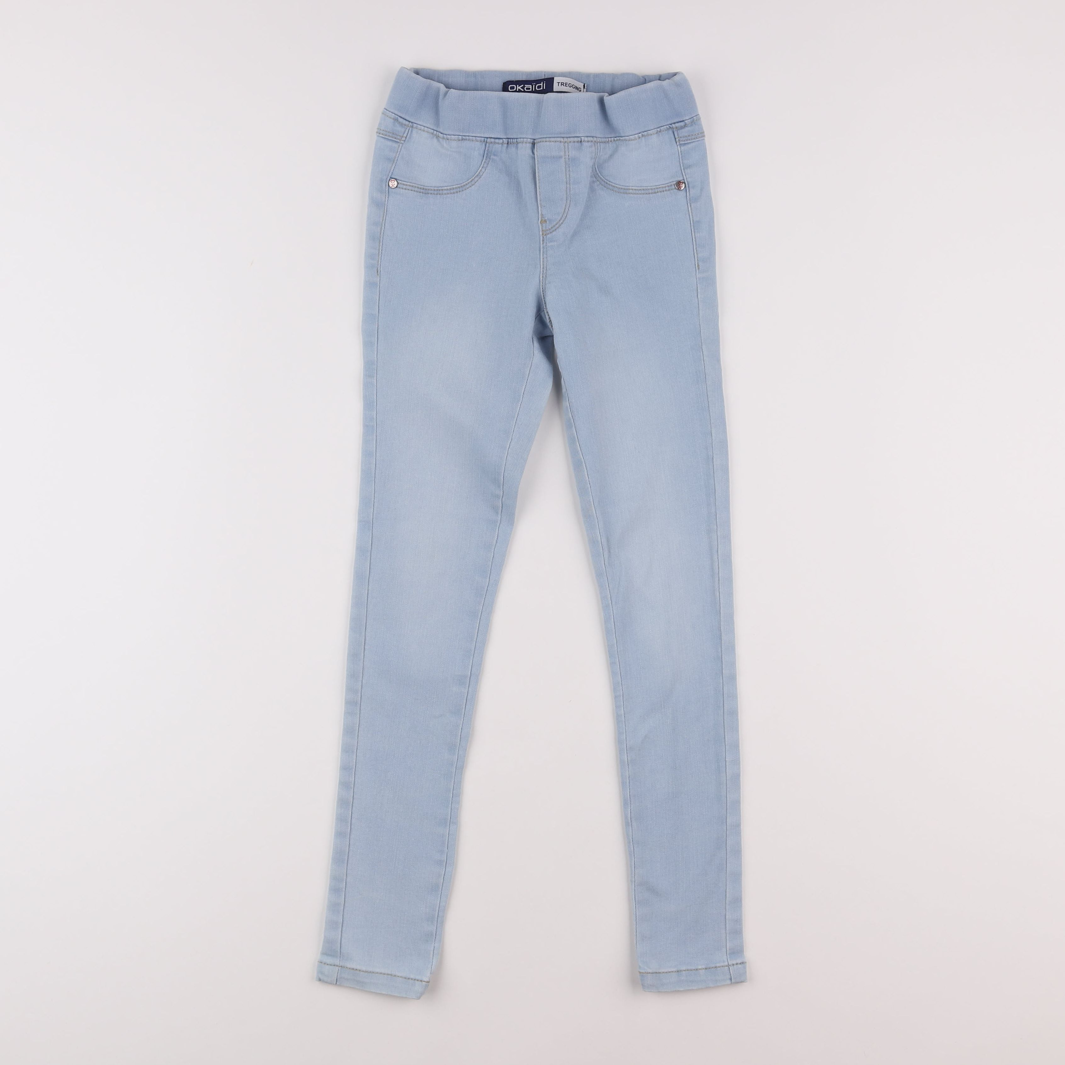 Okaidi - jegging bleu - 7 ans