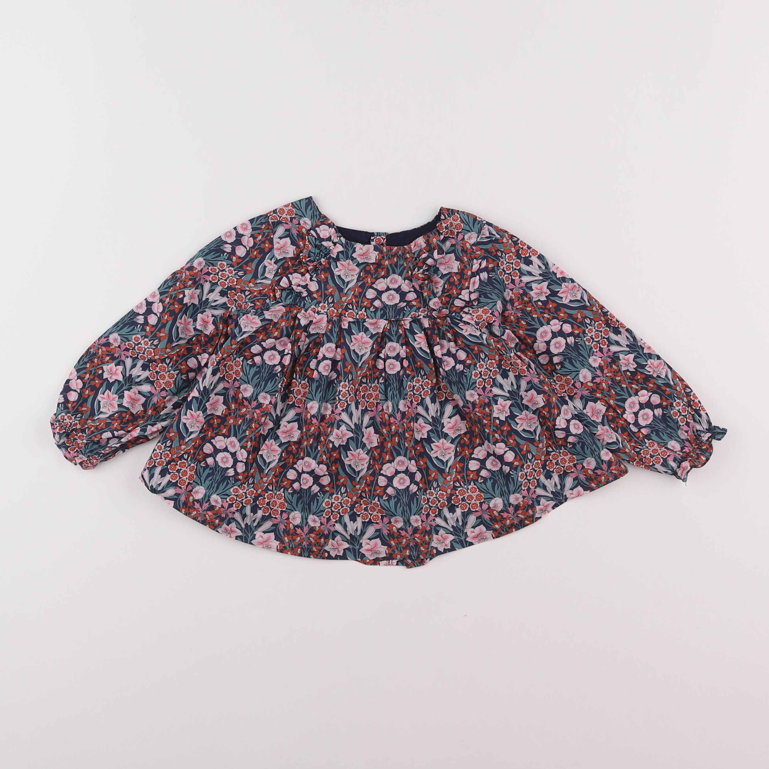 Jacadi - blouse liberty multicolore - 18 mois