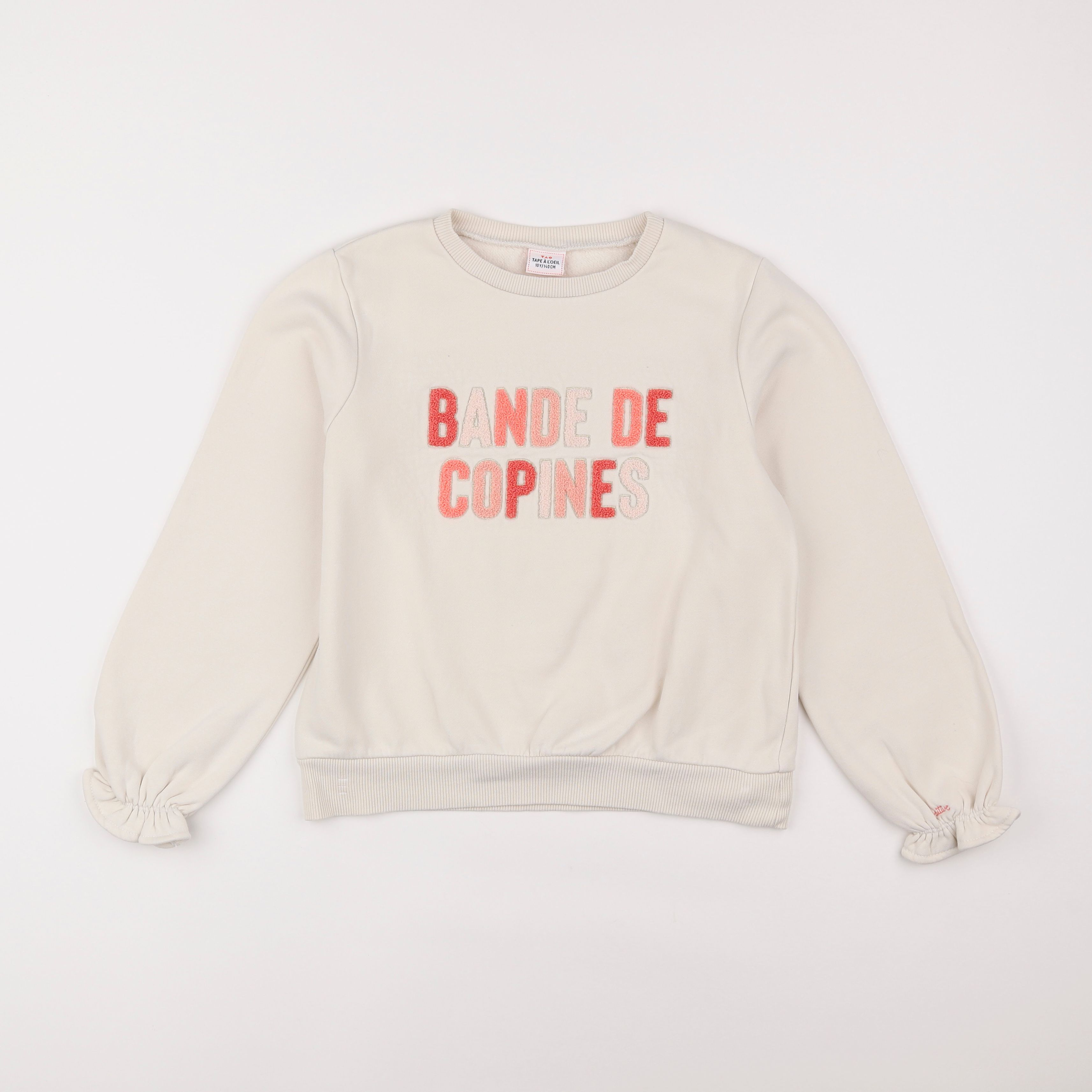 Tape à l'oeil - sweat beige - 10 ans