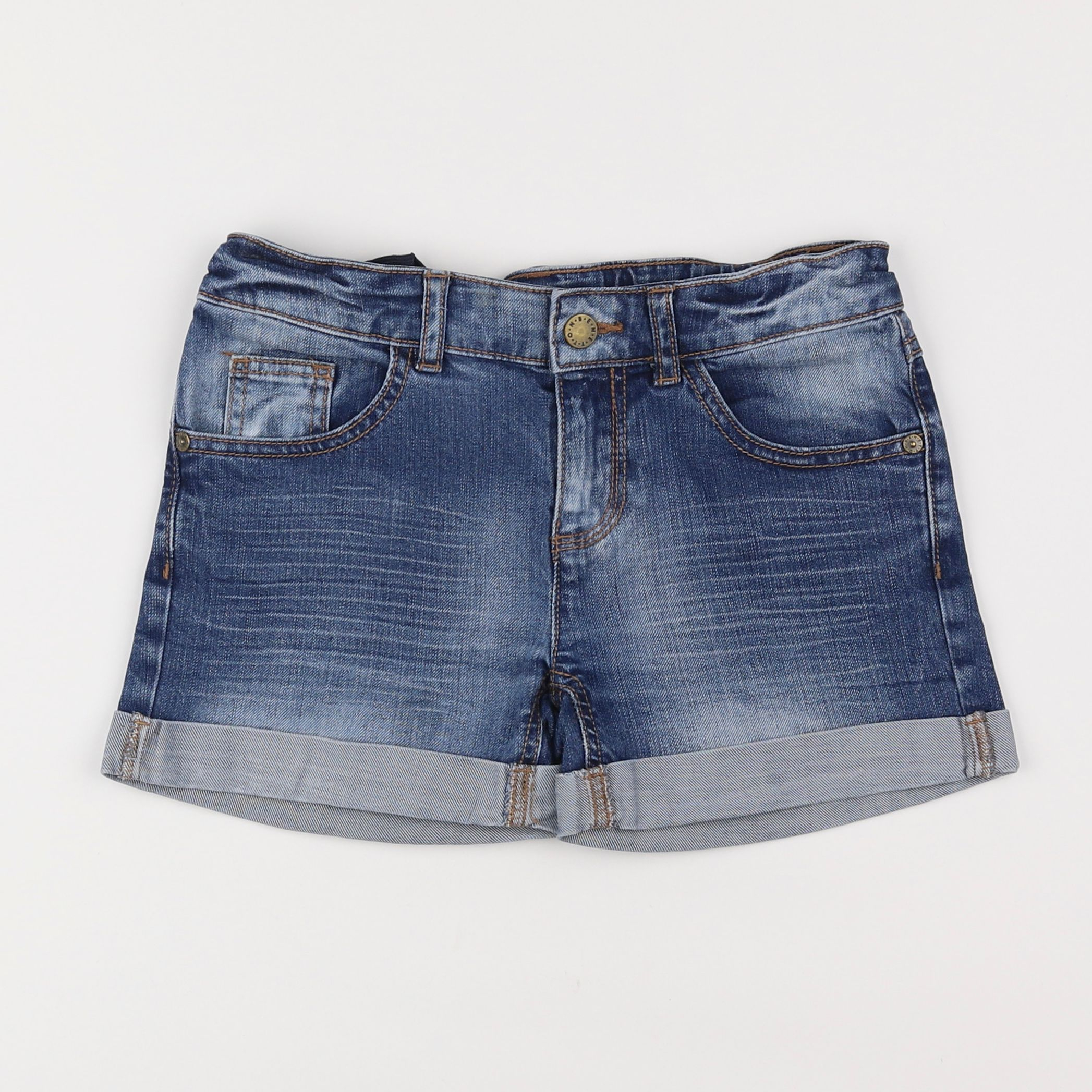 Benetton - short bleu - 10/11 ans