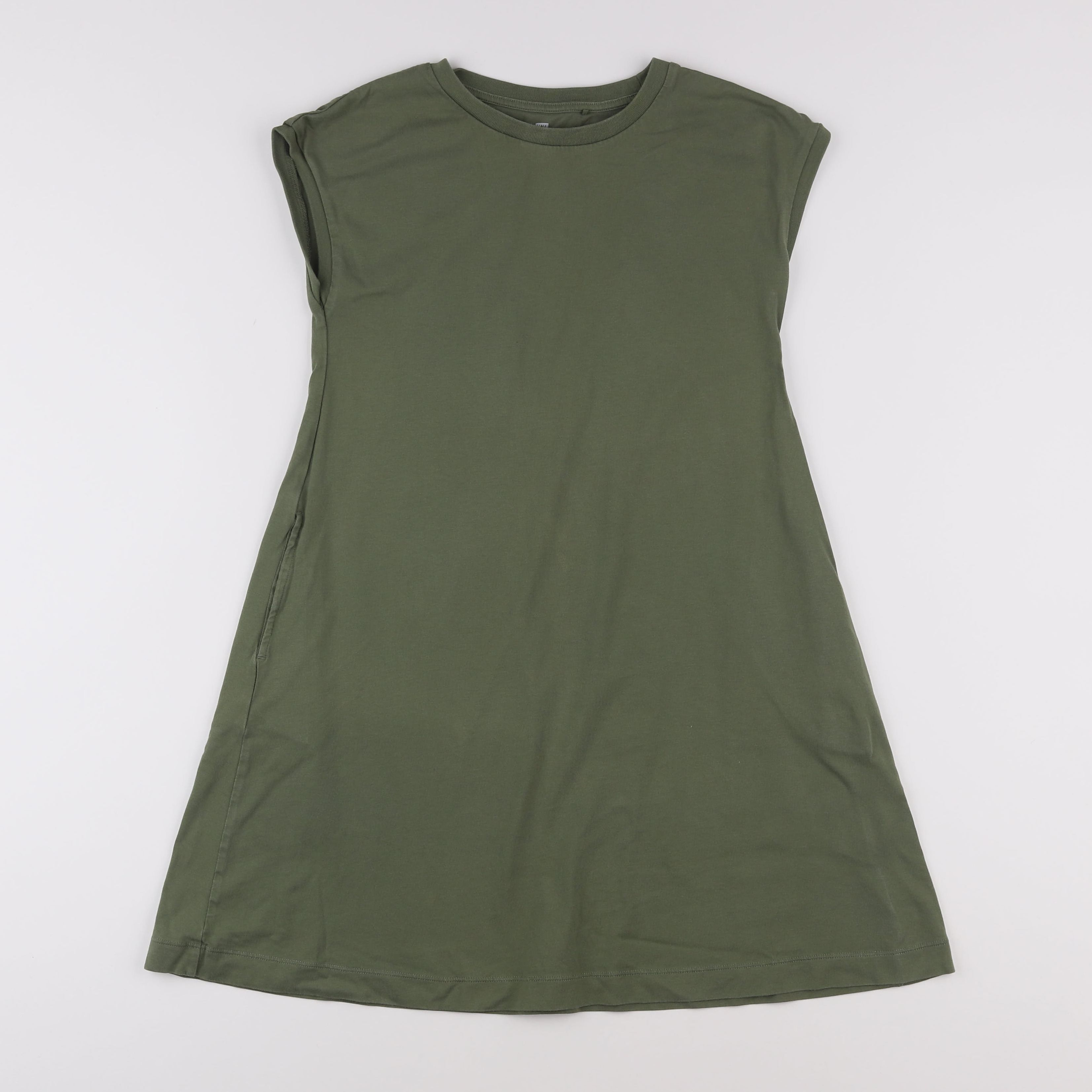 Uniqlo - robe vert - 7/8 ans