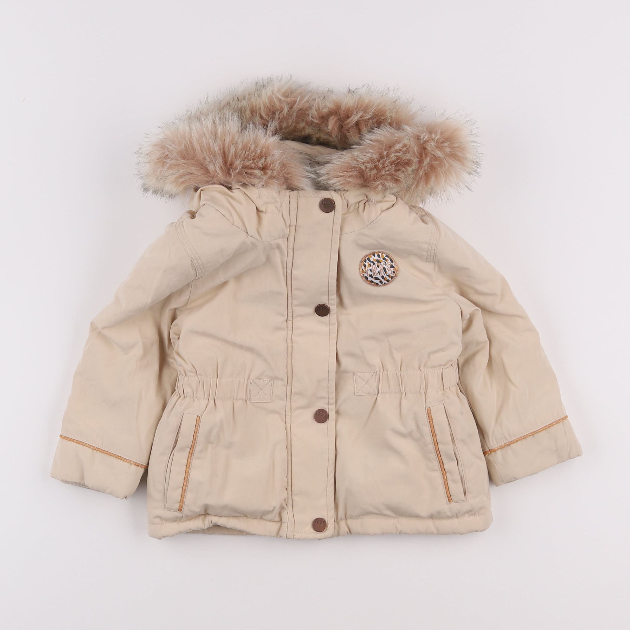 Vertbaudet - parka beige - 18 mois