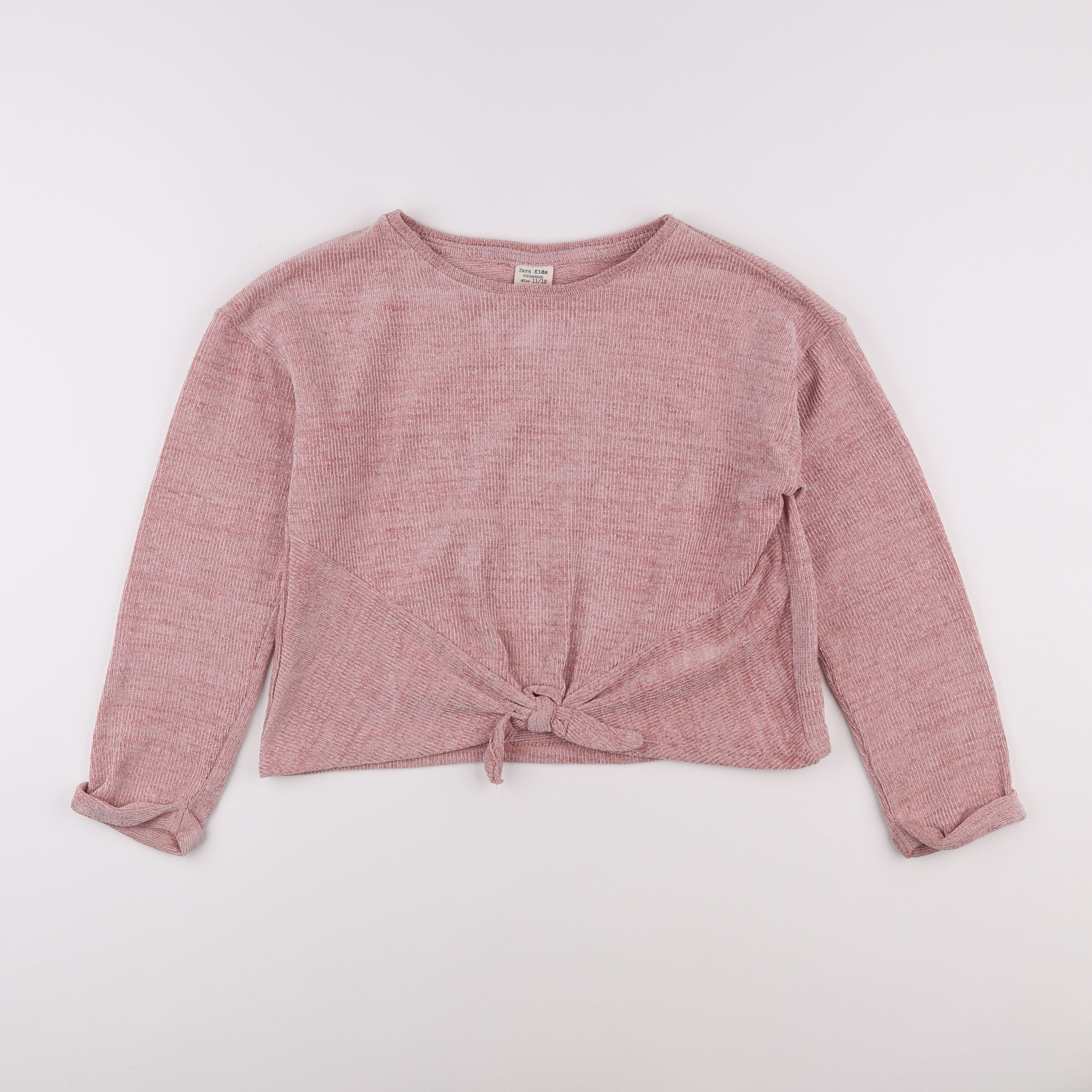 Zara - pull rose - 11/12 ans