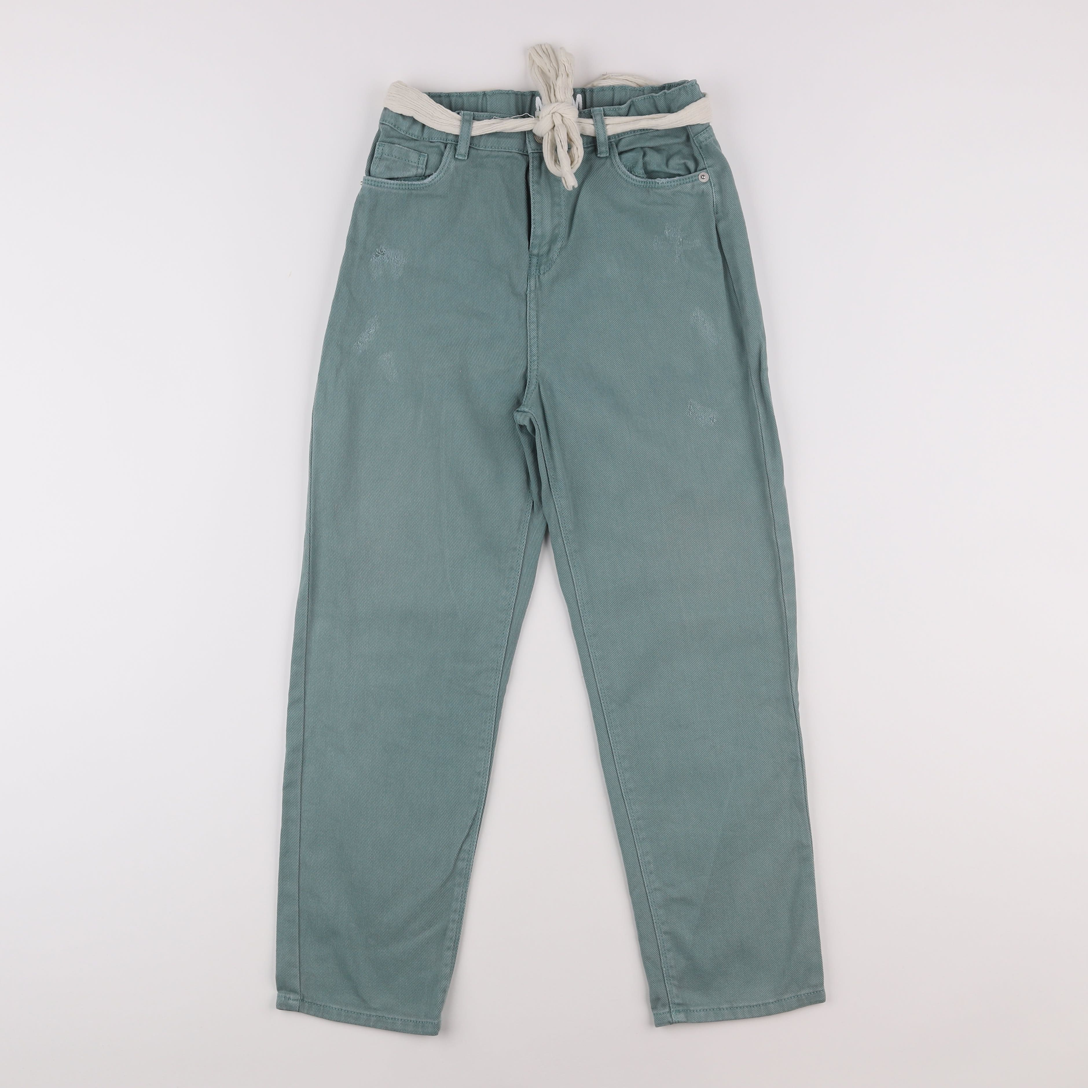 Vertbaudet - pantalon vert - 10 ans