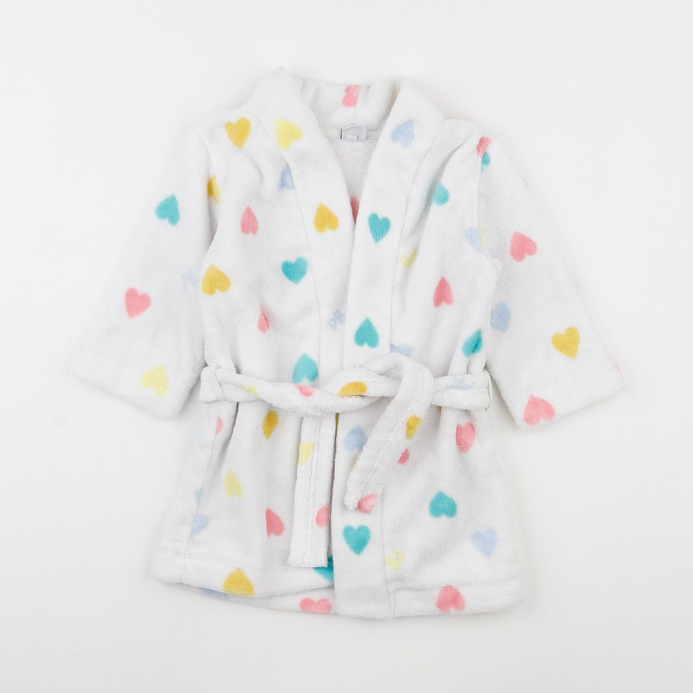 Petit Bateau - robe de chambre blanc - 18 mois