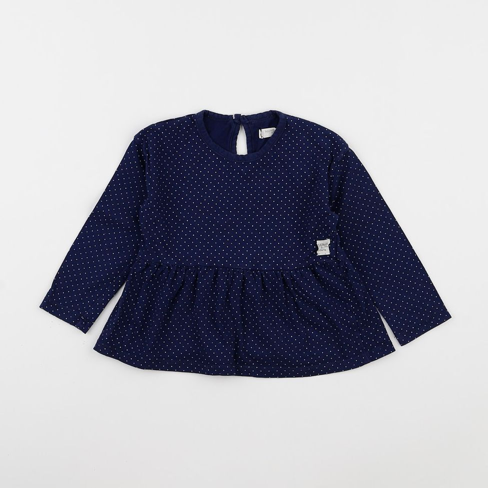 Mango - tee-shirt bleu - 2/3 ans