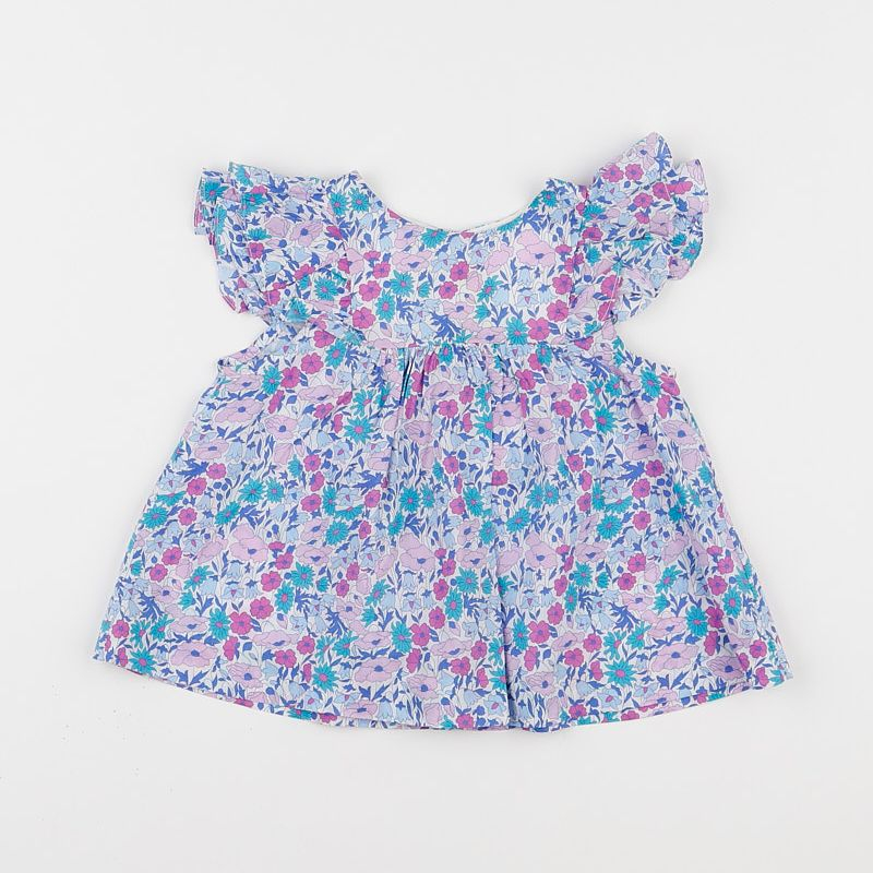 Jacadi - blouse liberty bleu, violet - 2 ans