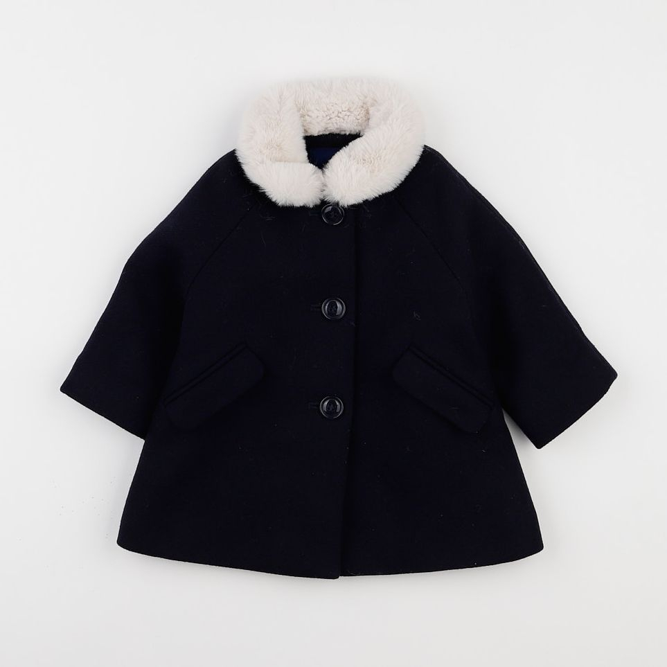 Jacadi - manteau bleu - 12 mois