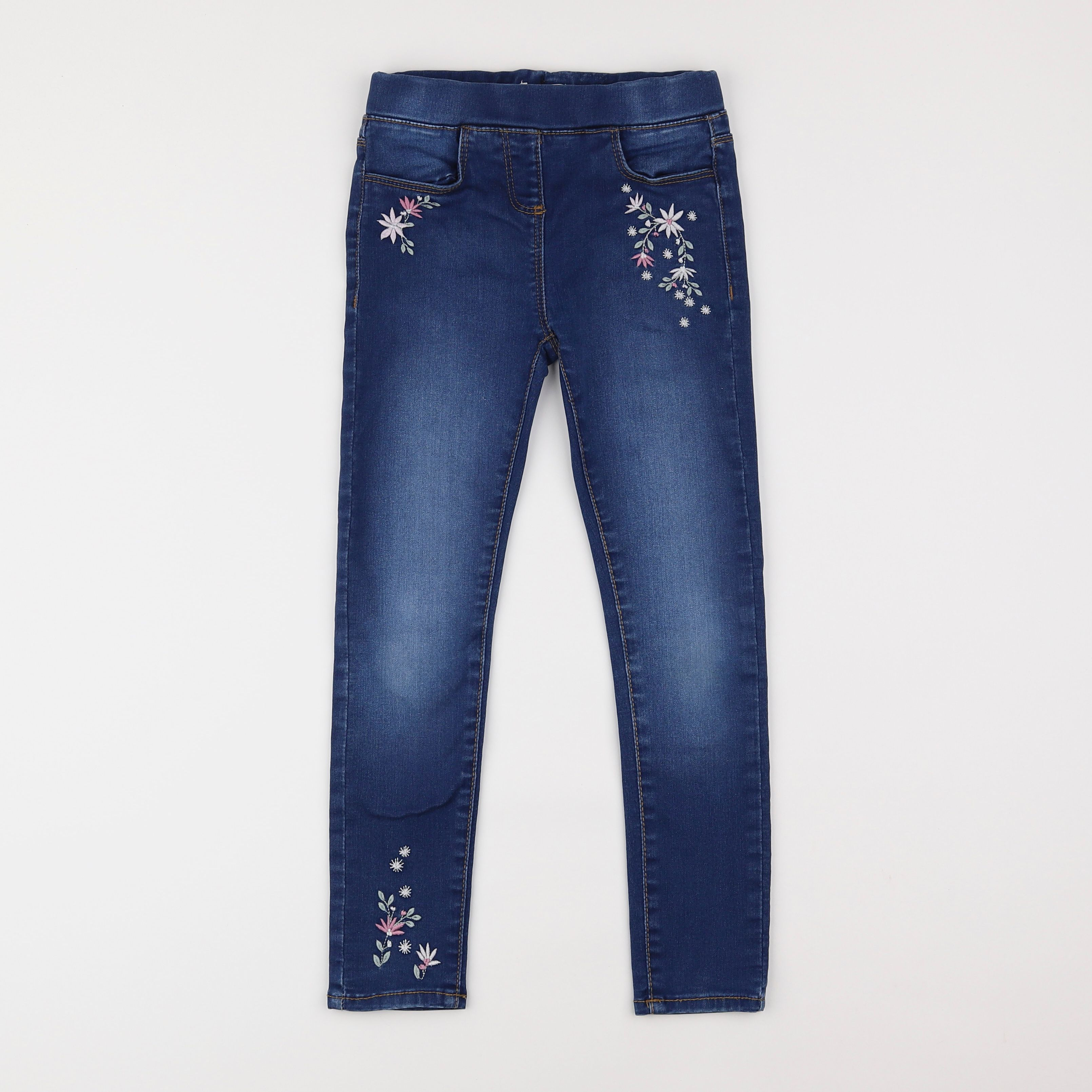 Vertbaudet - jegging bleu - 7 ans