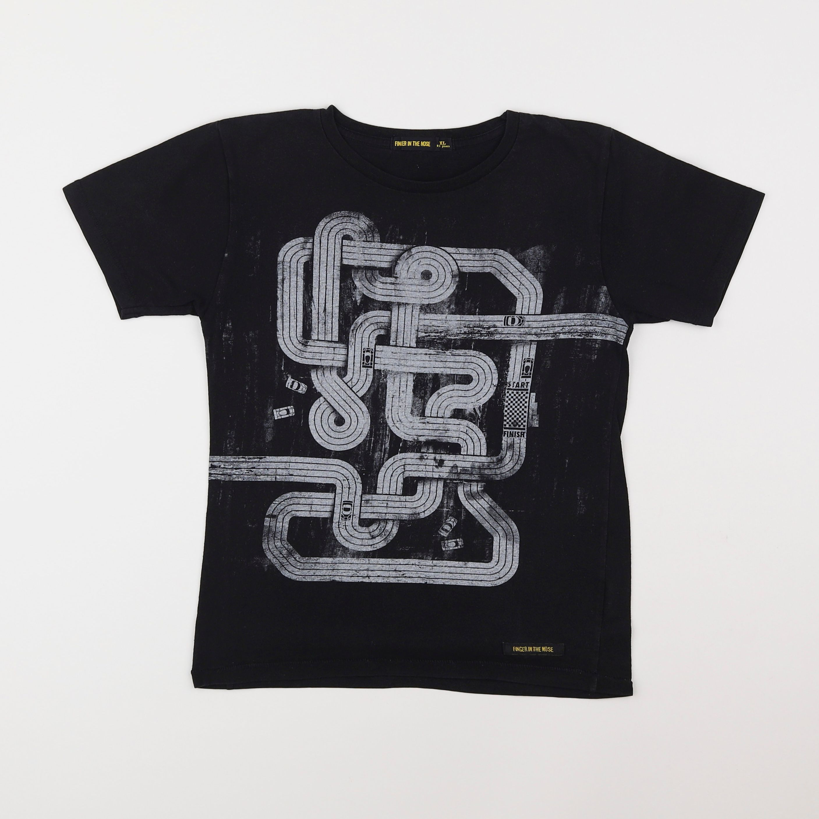 Finger in the nose - tee-shirt noir - 8/9 ans