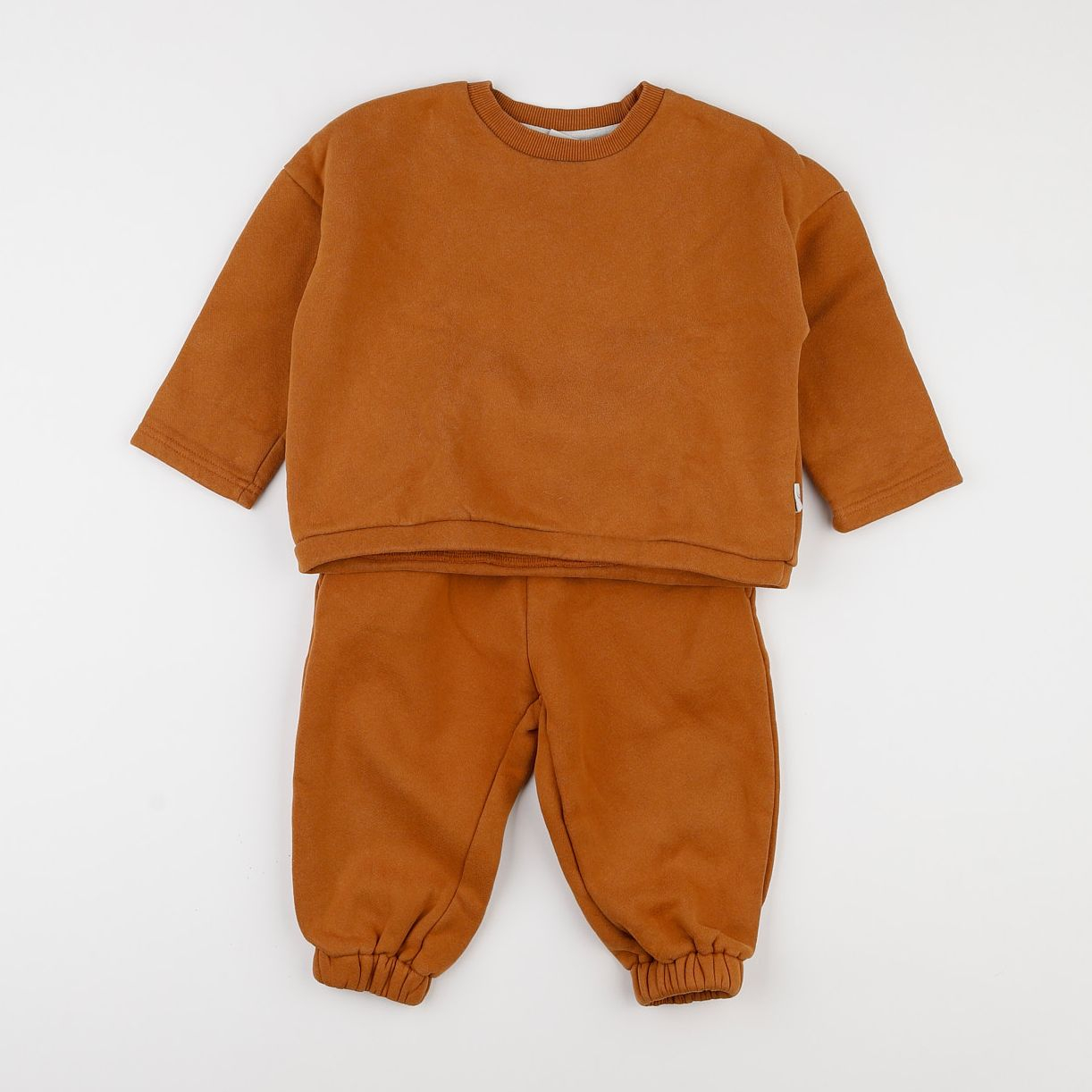 Gamin gamine - ensemble marron - 2 ans