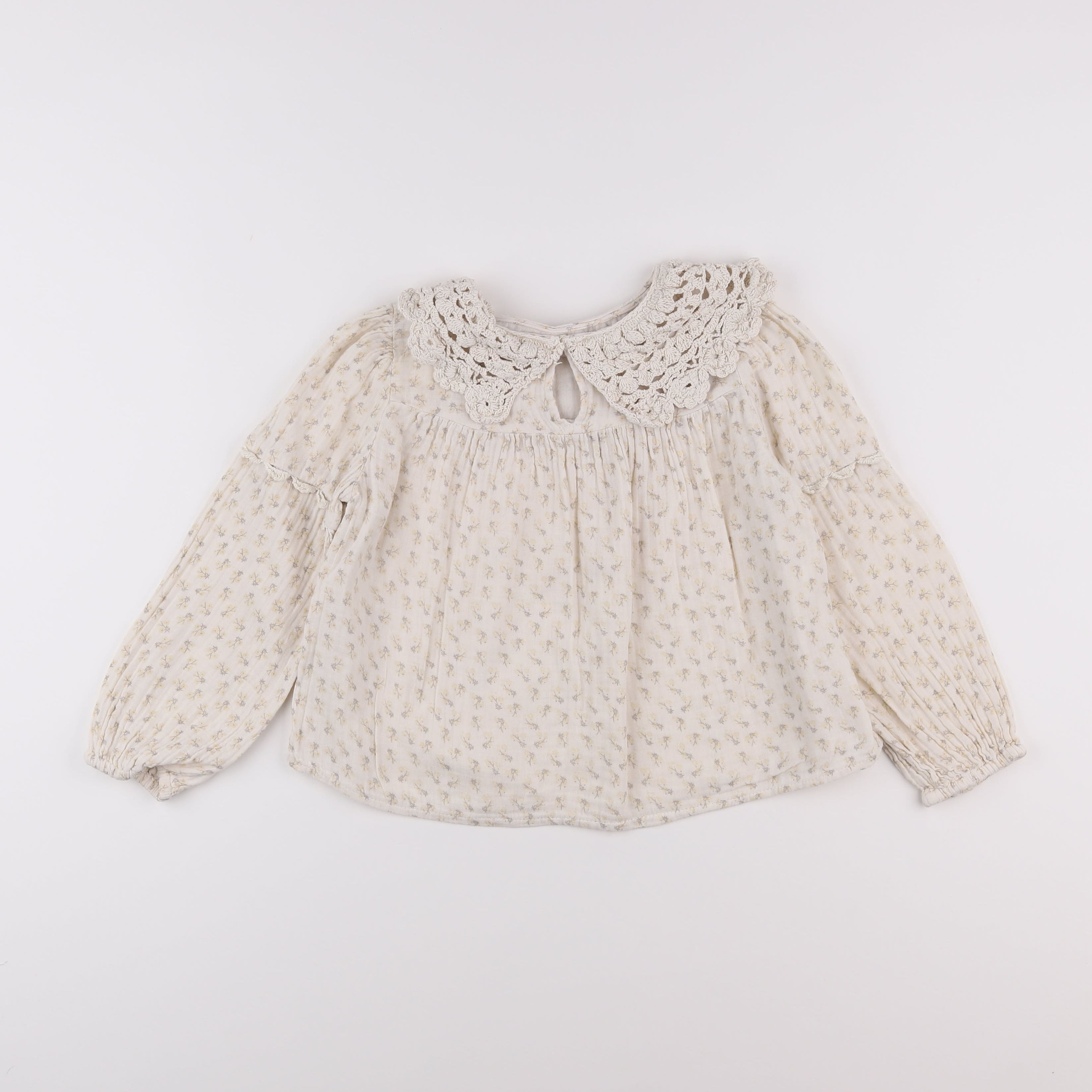 Zara - blouse beige - 7 ans