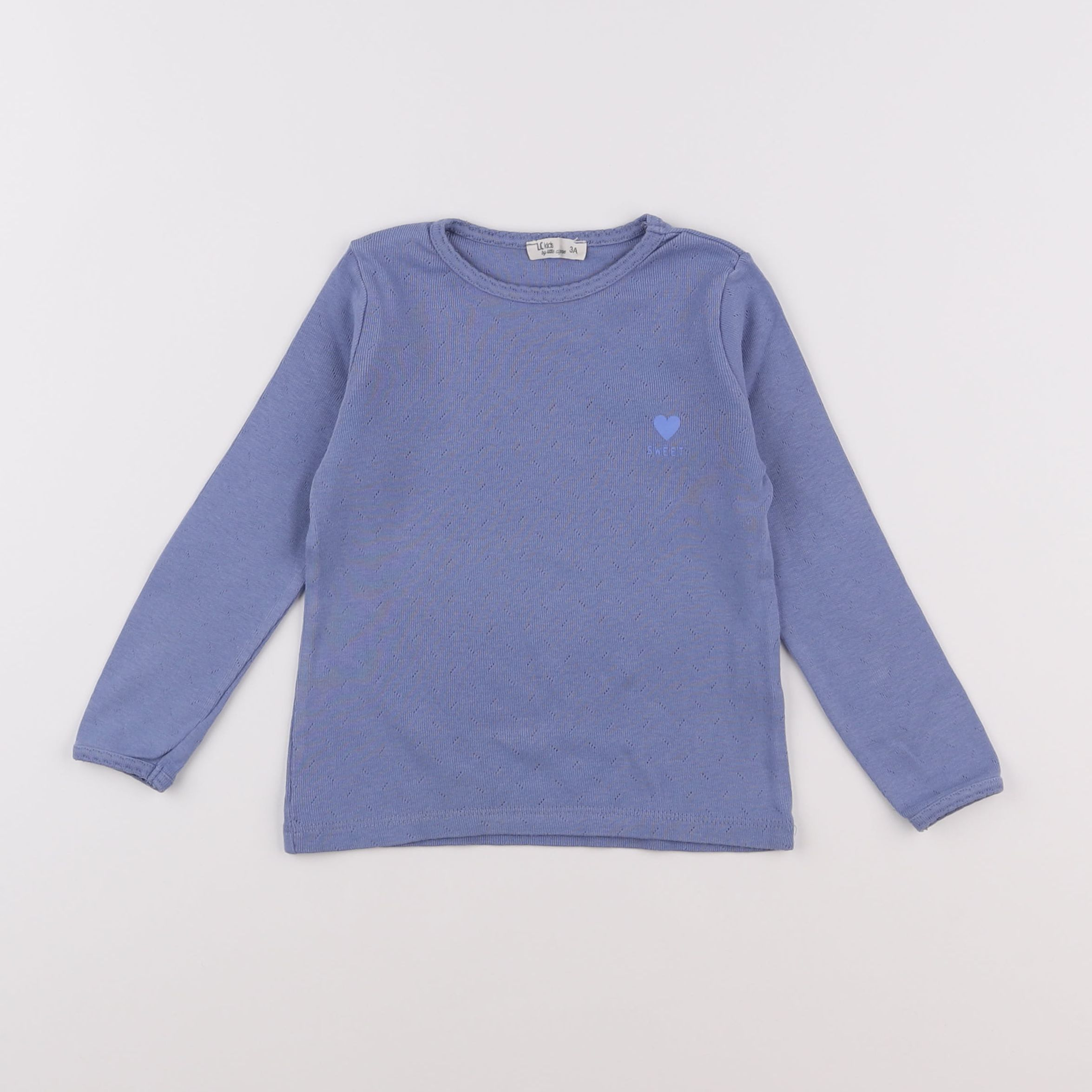 Little Cigogne - tee-shirt bleu - 3 ans