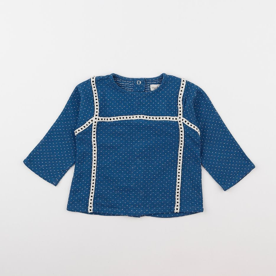 Moulin Roty - blouse bleu - 18 mois