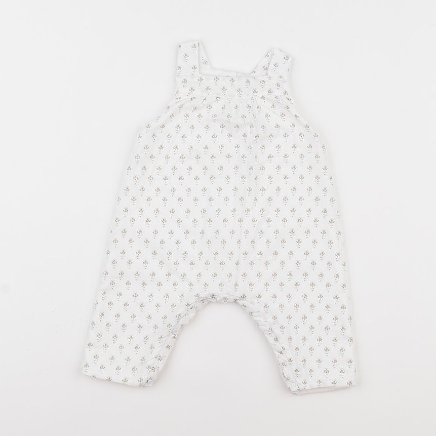 Petit Bateau - combinaison blanc - 1 mois