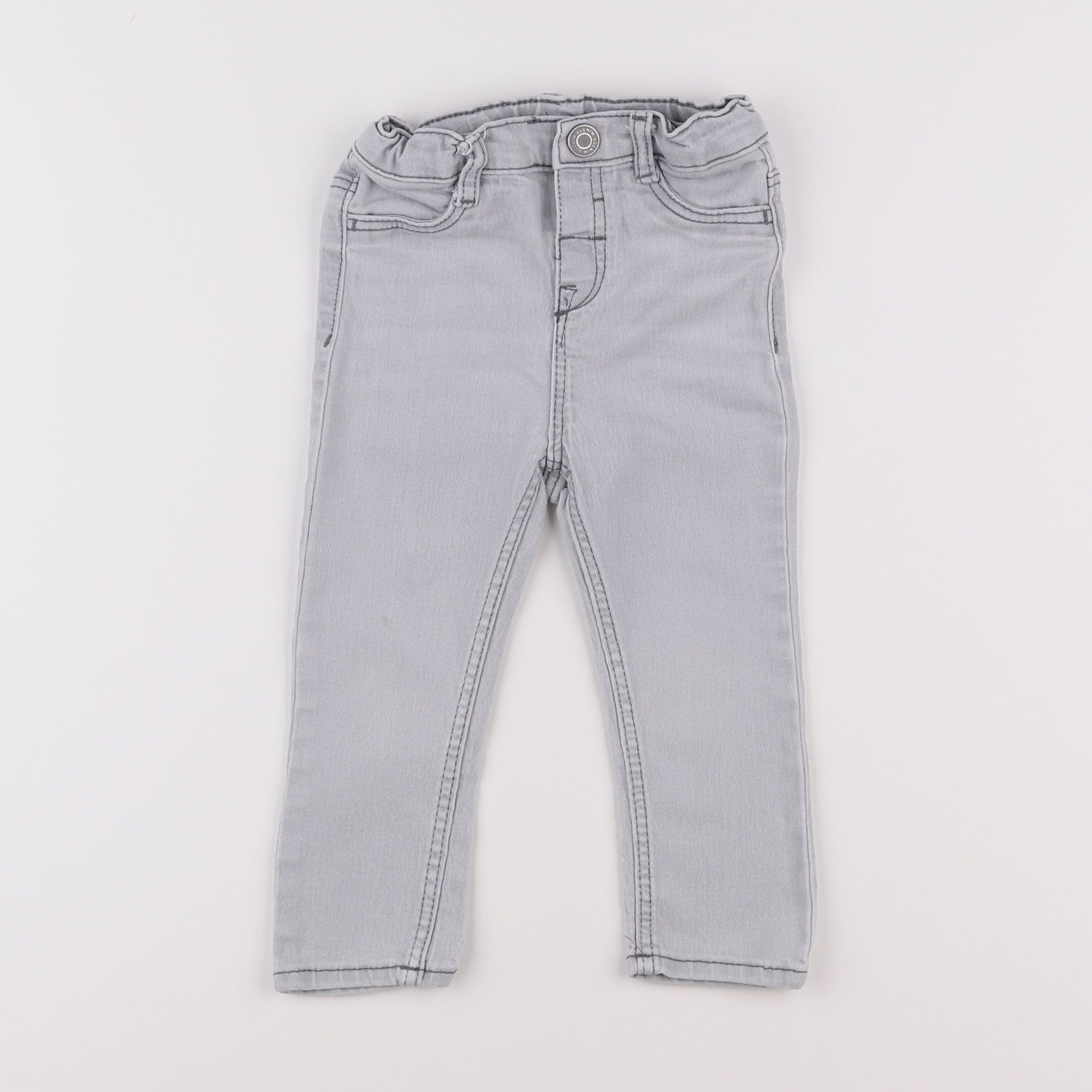 H&M - jean bleu - 12/18 mois